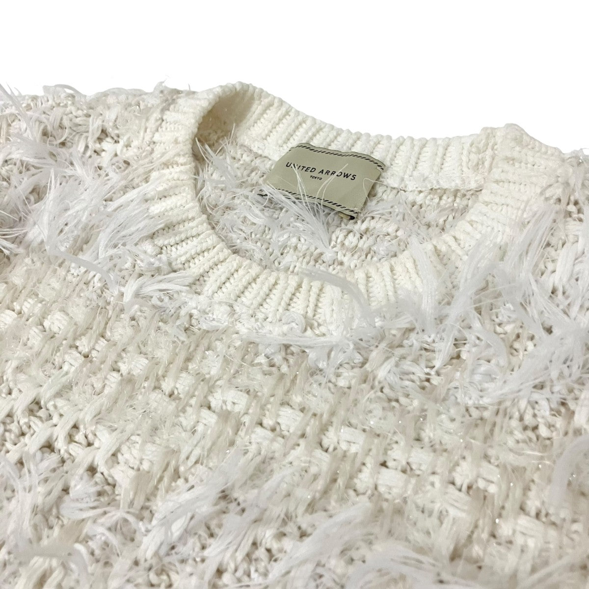 UNITED ARROWS ミックスヤーン ニットベスト1518 299 1794 古着・中古-3枚目のアイテム画像
