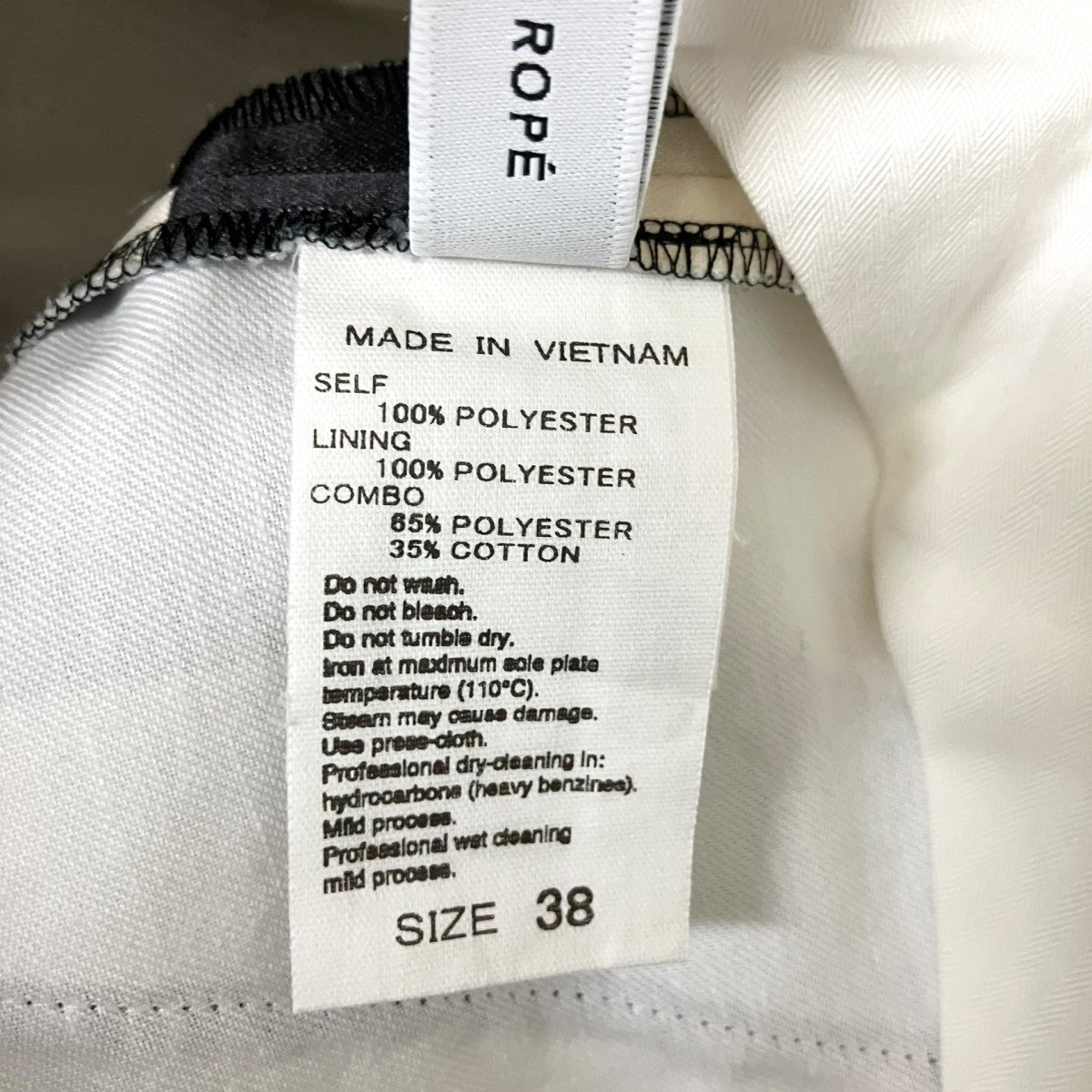 Adam et Rope ARロゴプリント タックワイドスラックス総柄パンツGAS 23080 B 古着・中古-5枚目のアイテム画像