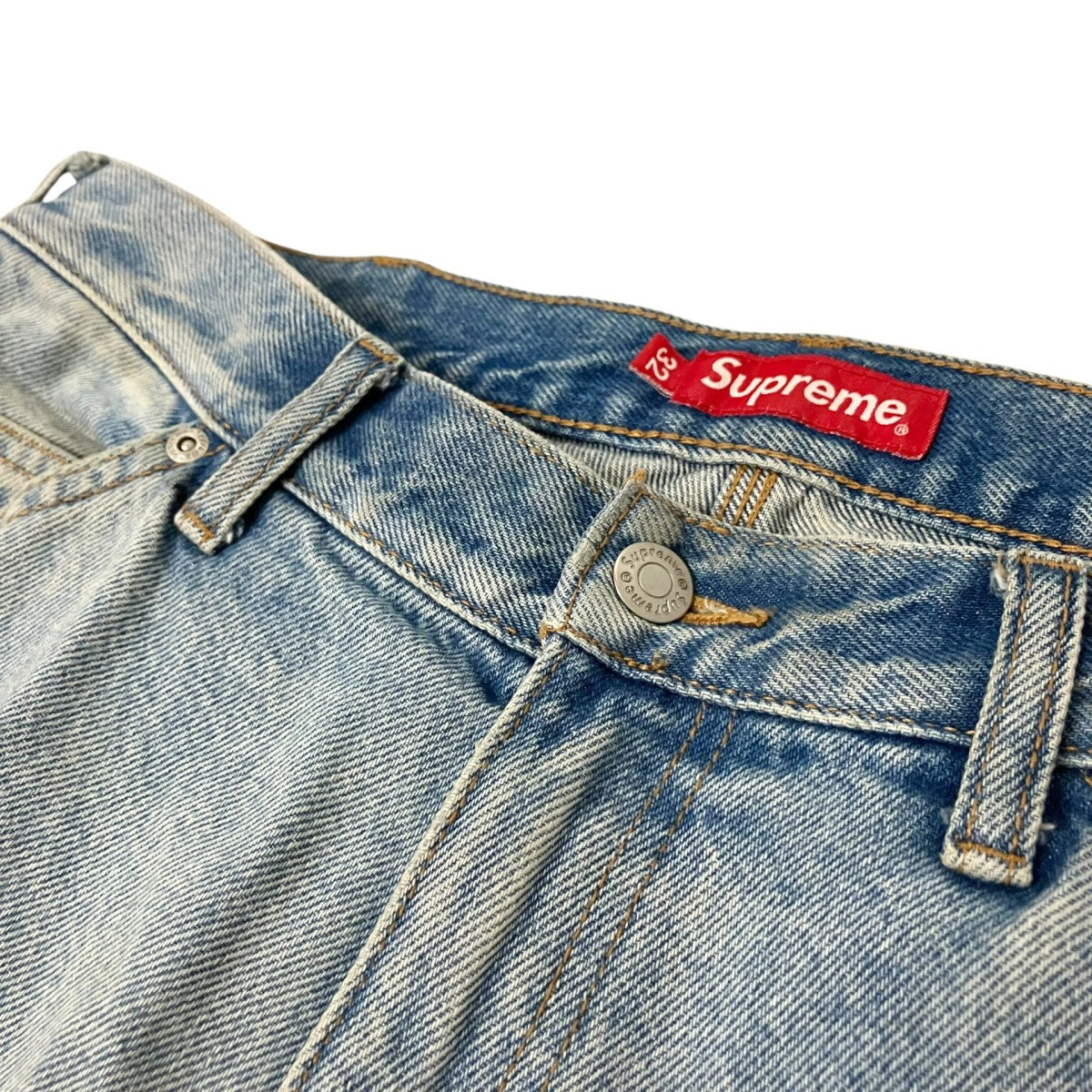 Supreme double knee painter pantダメージ加工デニムパンツ 古着・中古-3枚目のアイテム画像