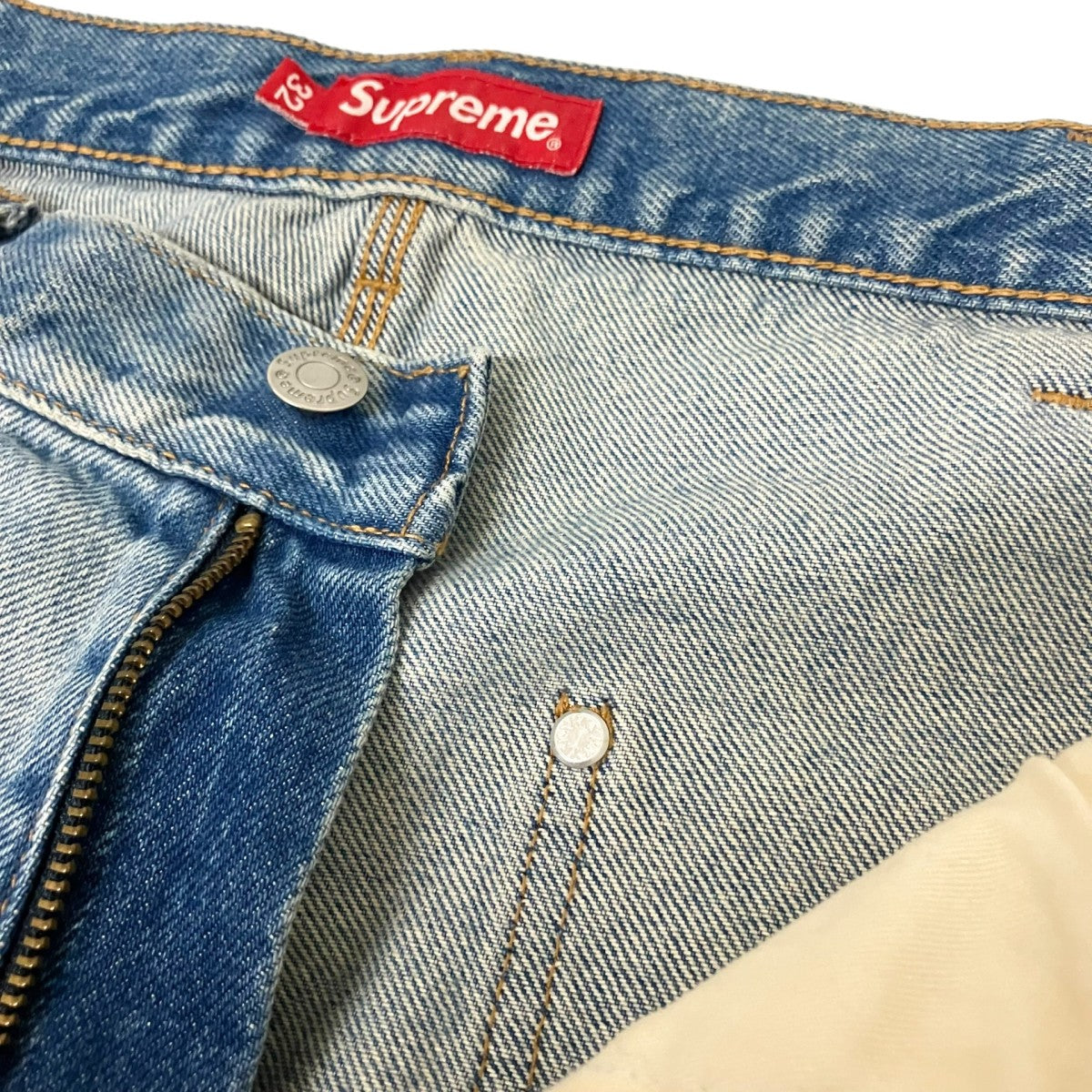 Supreme double knee painter pantダメージ加工デニムパンツ 古着・中古-4枚目のアイテム画像