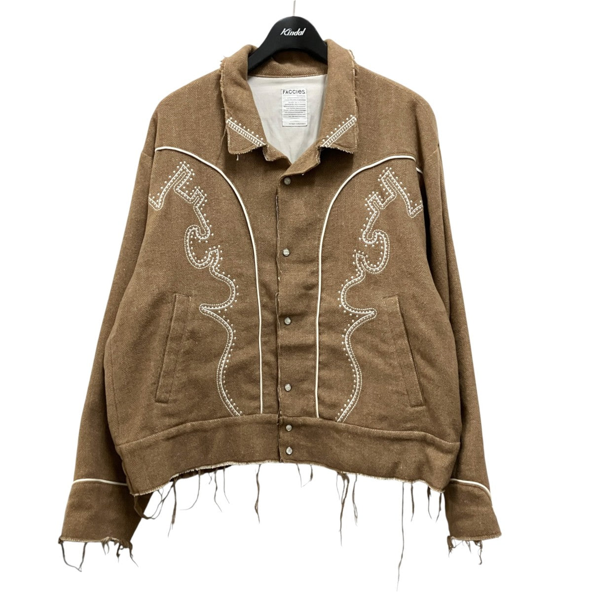 FACCIES WESTERN PIPING JACKETウェスタンシャツFCS19WF006 古着・中古-1枚目のアイテム画像