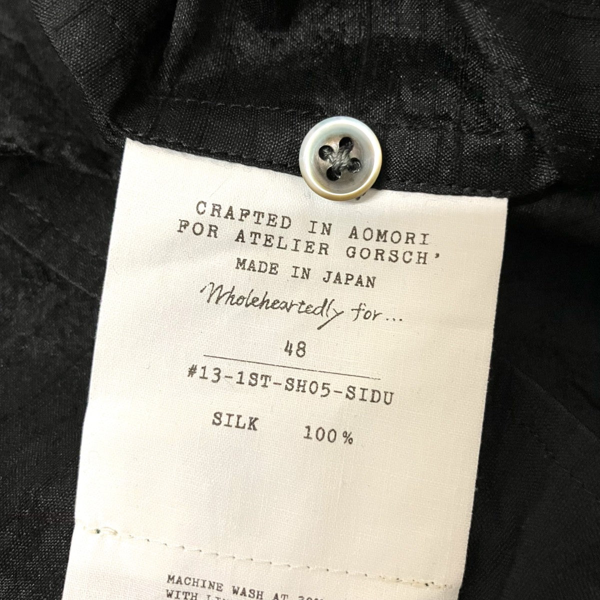 Gorsch Collars shirtシルクシャツ13 1ST SH05 SIDU 古着・中古-4枚目のアイテム画像