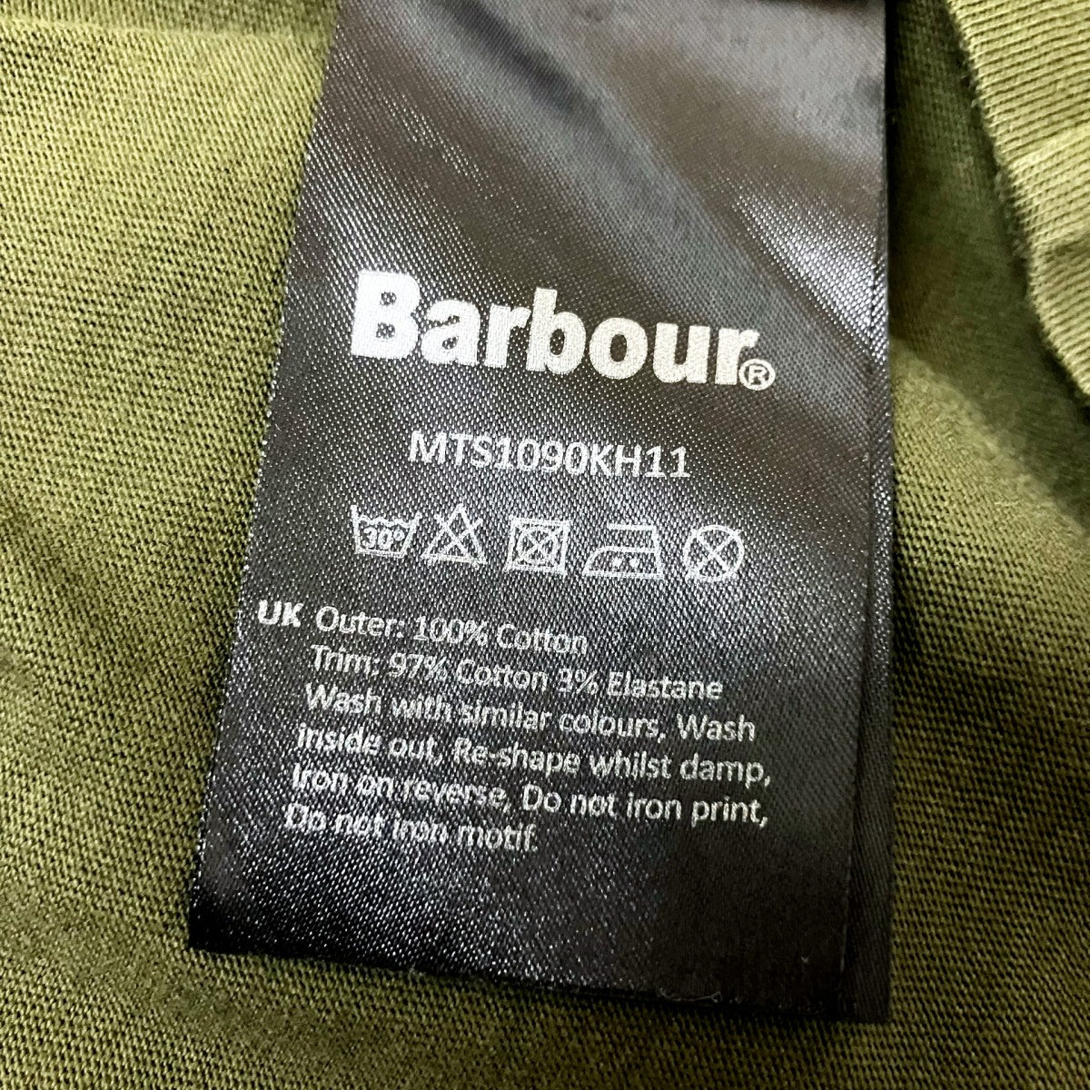 Barbour×and wander 胸ポケットカットソーMTS1090KH11 古着・中古-4枚目のアイテム画像