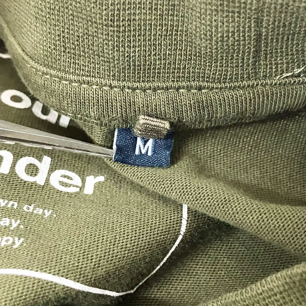 Barbour×and wander 胸ポケットカットソーMTS1090KH11 古着・中古-5枚目のアイテム画像