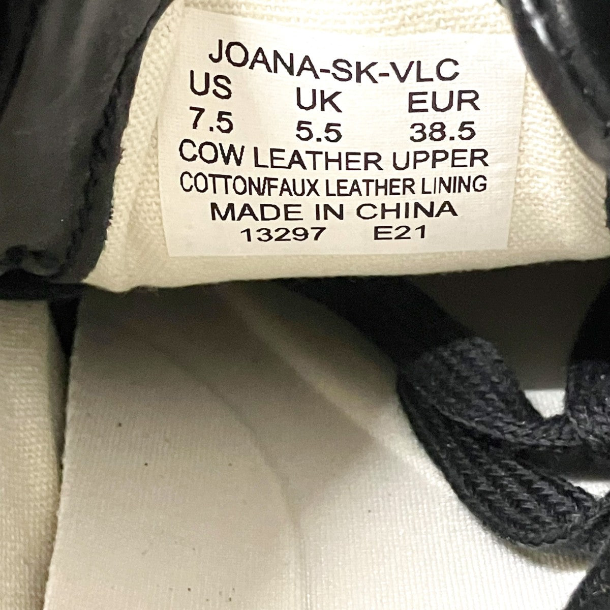 LAUREN RALPH LAUREN レザースニーカーJOANA SK VLC 古着・中古-5枚目のアイテム画像