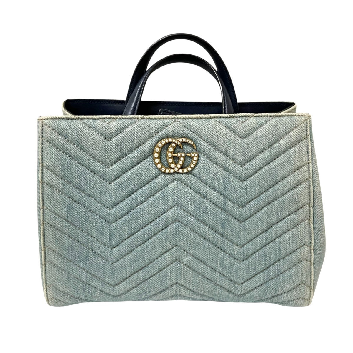 GUCCI GGマーモントハンドバッグ448054 古着・中古-1枚目のアイテム画像