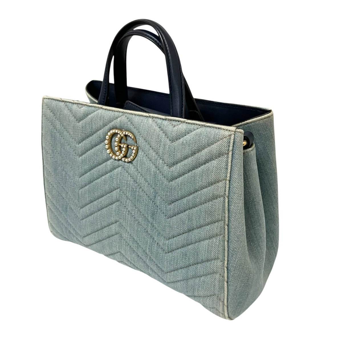 GUCCI GGマーモントハンドバッグ448054 古着・中古-3枚目のアイテム画像