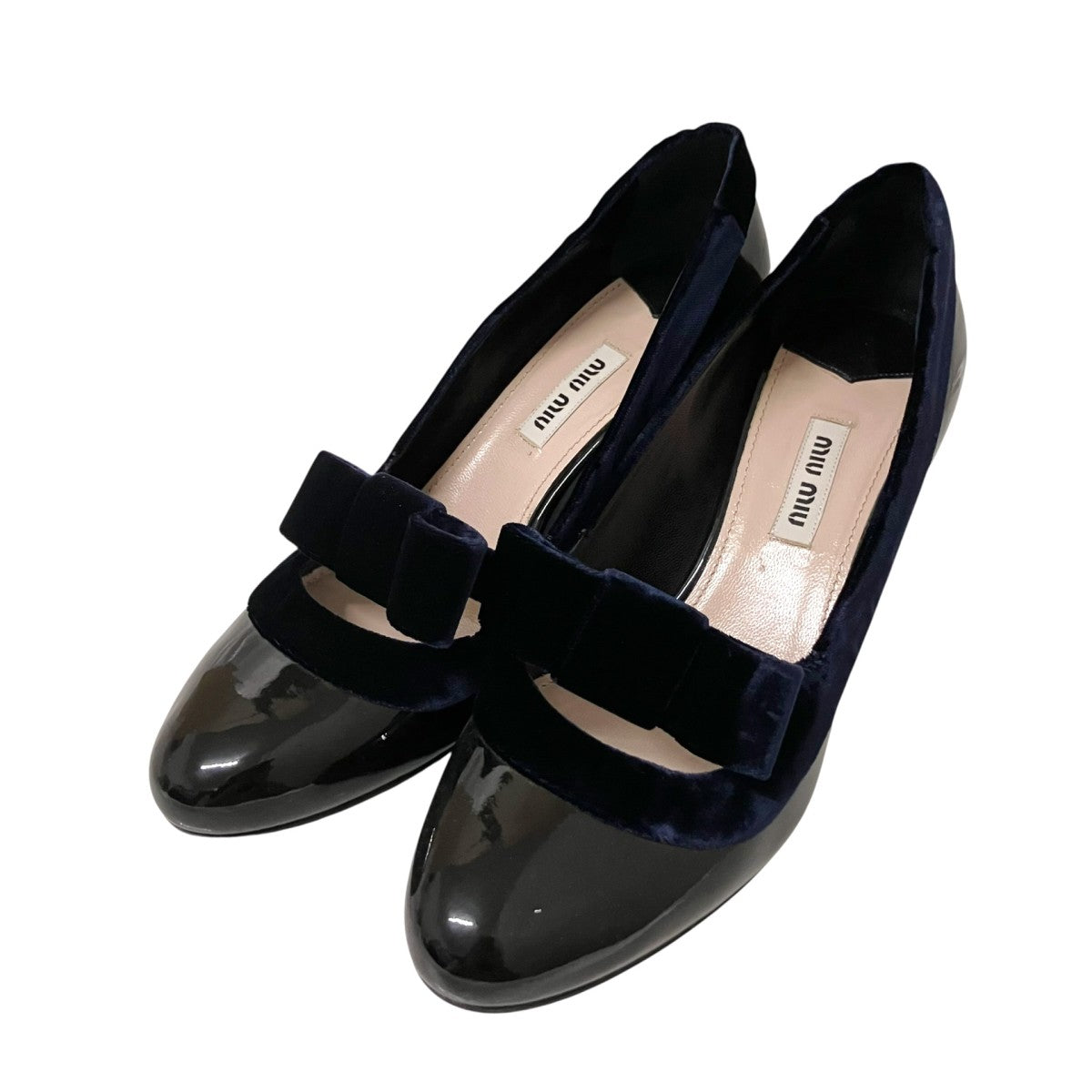 MIU MIU リボン装飾パンプス 古着・中古-1枚目のアイテム画像