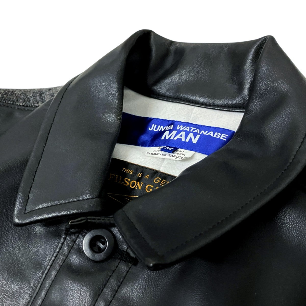 JUNYA WATANABE CDG×FILSON GARMENT フェイクレザージャケットWP J020 古着・中古-3枚目のアイテム画像
