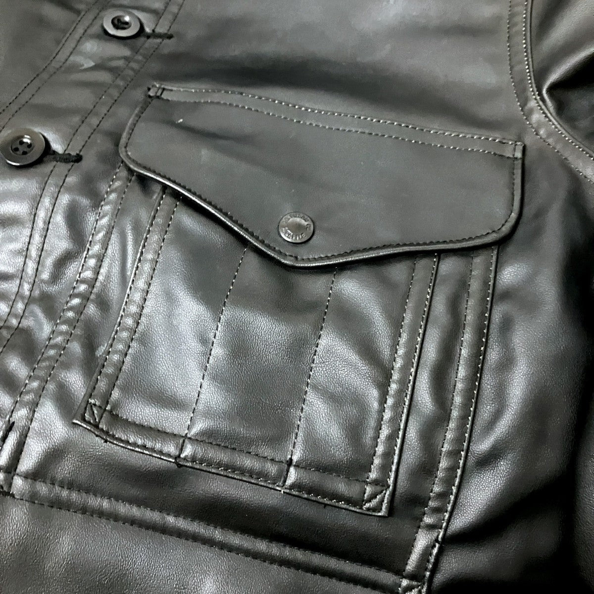 JUNYA WATANABE CDG×FILSON GARMENT フェイクレザージャケットWP J020 古着・中古-6枚目のアイテム画像