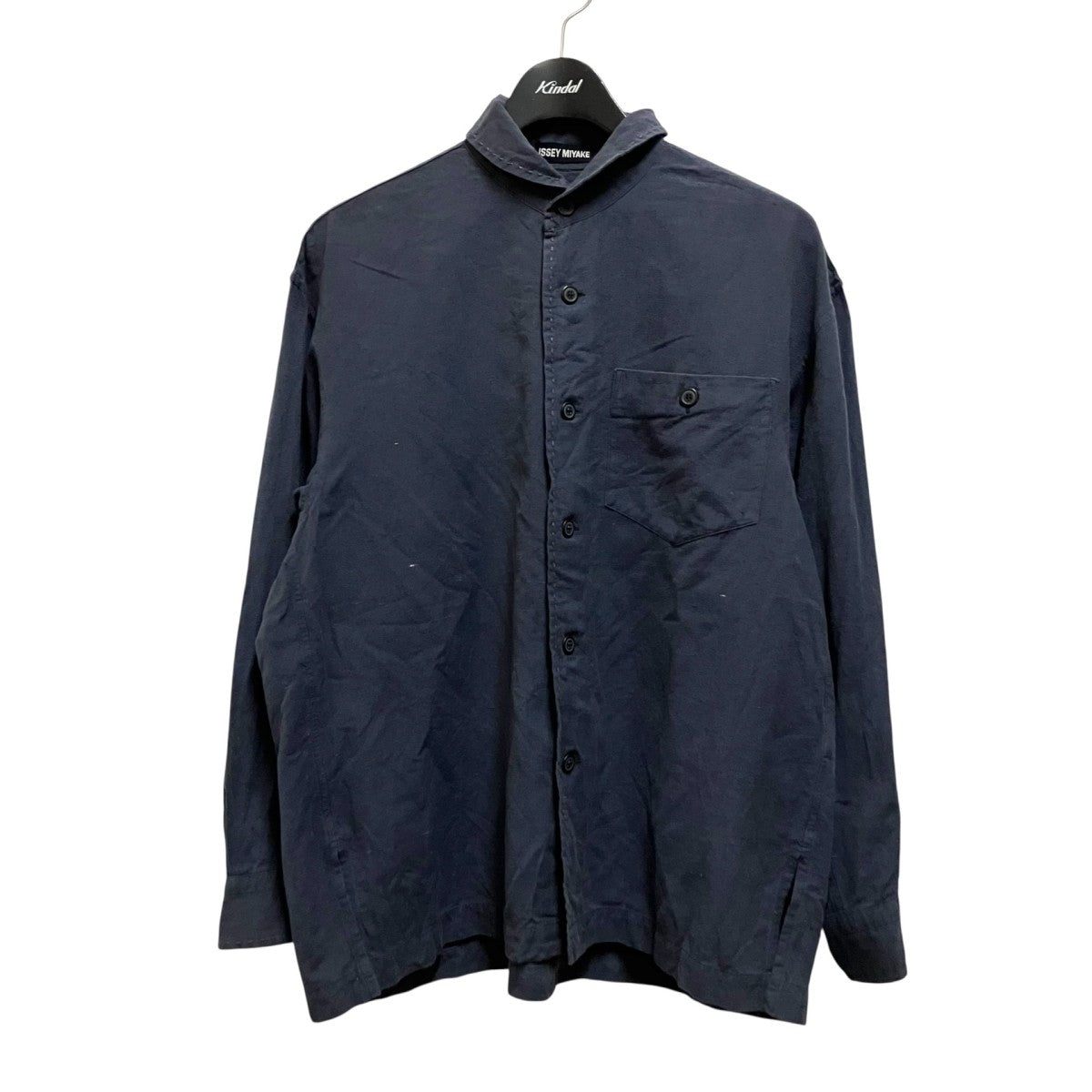 ISSEY MIYAKE 長袖シャツ ネイビー ISSEY MIYAKE(イッセイミヤケ) 長袖シャツME43 FJ030 ME43 FJ030