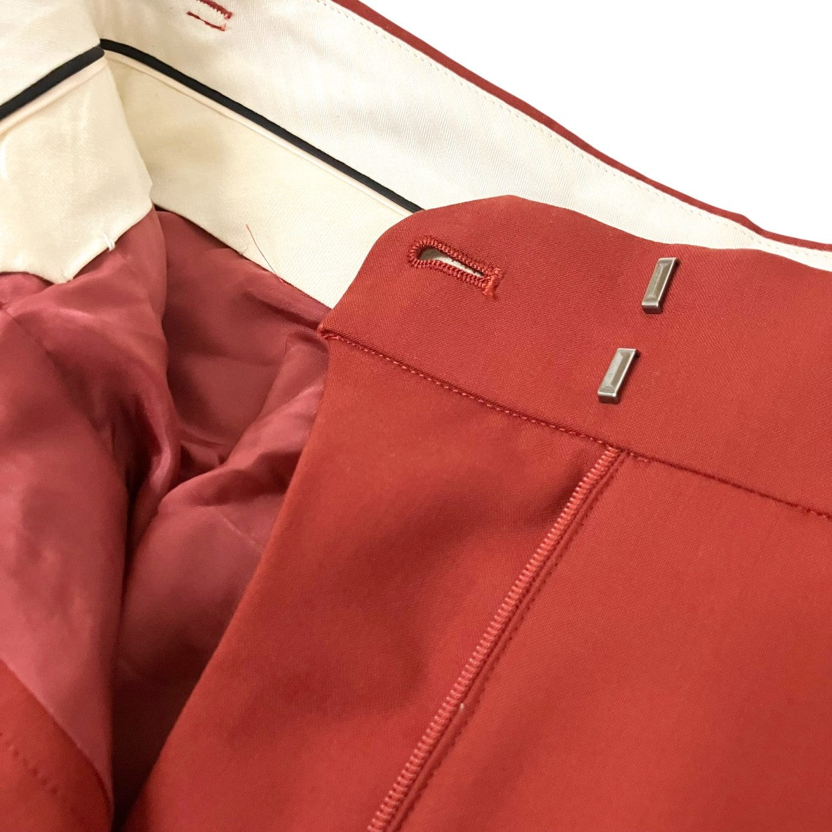 mame kurogouchi High Waisted Flared Suits TrousersスラックスMM22PF PT710 古着・中古-4枚目のアイテム画像