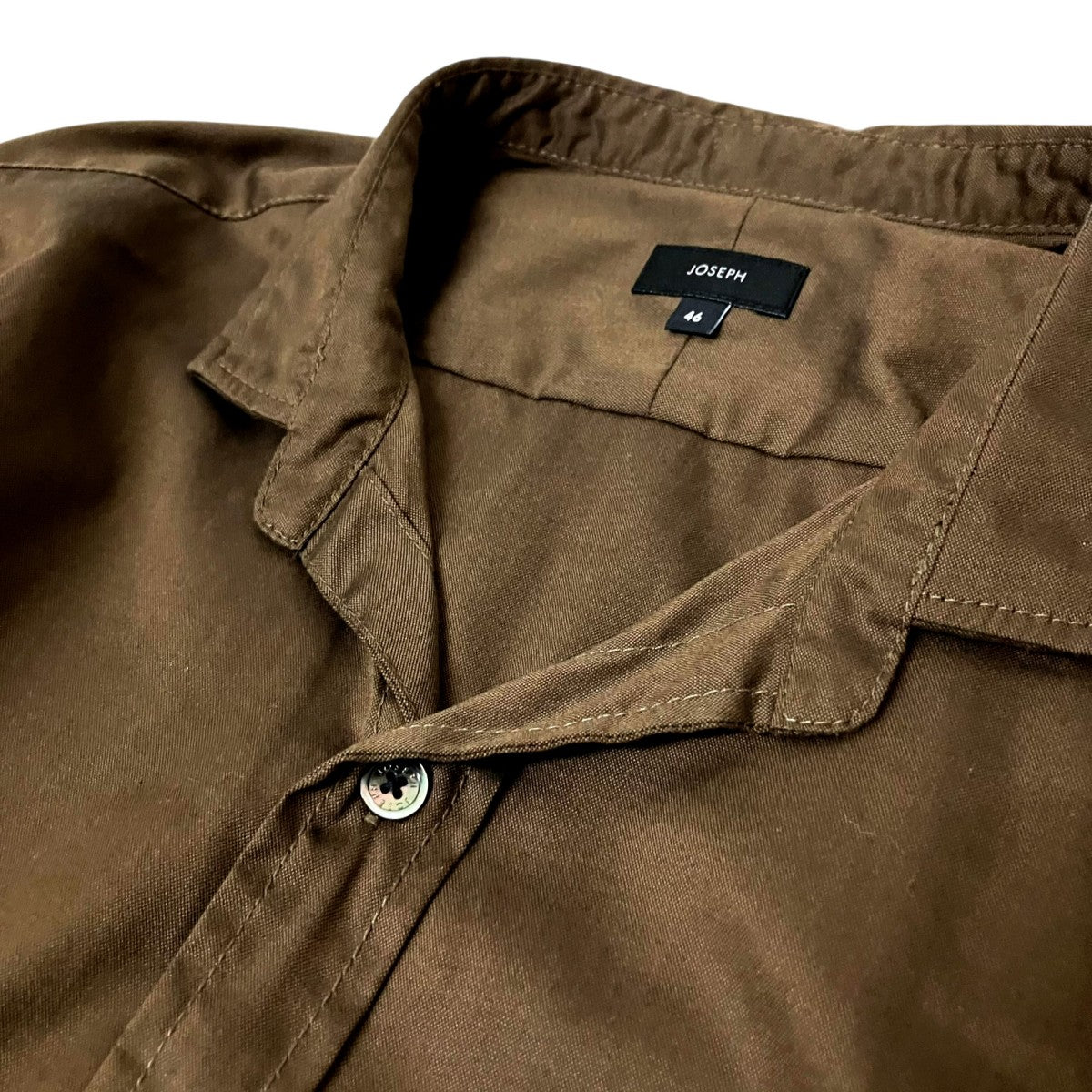 JOSEPH 80／2オックス ウイングカラーシャツ長袖シャツHSJHSA0102 古着・中古-3枚目のアイテム画像