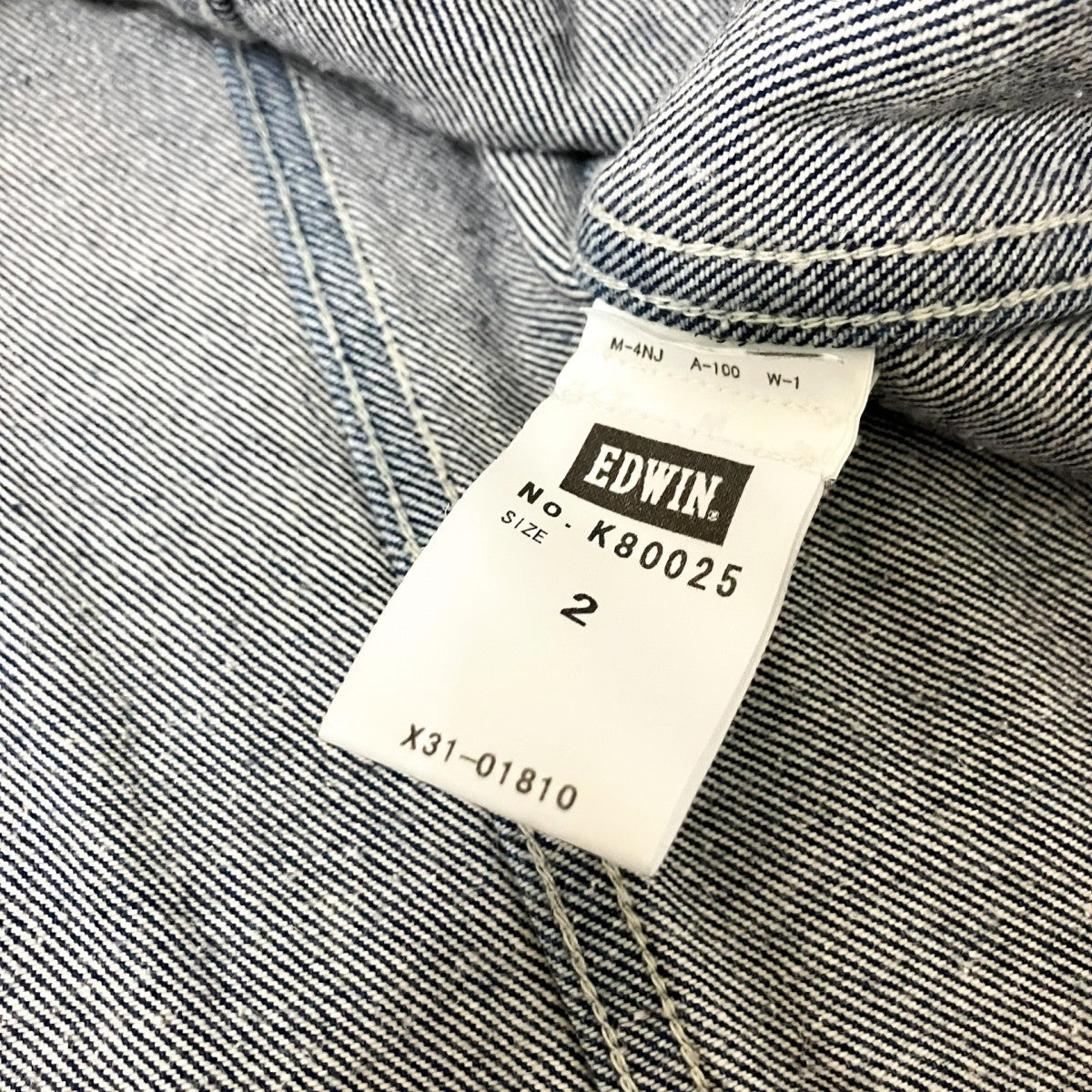 EDWIN×kudos ブリーチ加工デニムジャケットK80025 古着・中古-7枚目のアイテム画像