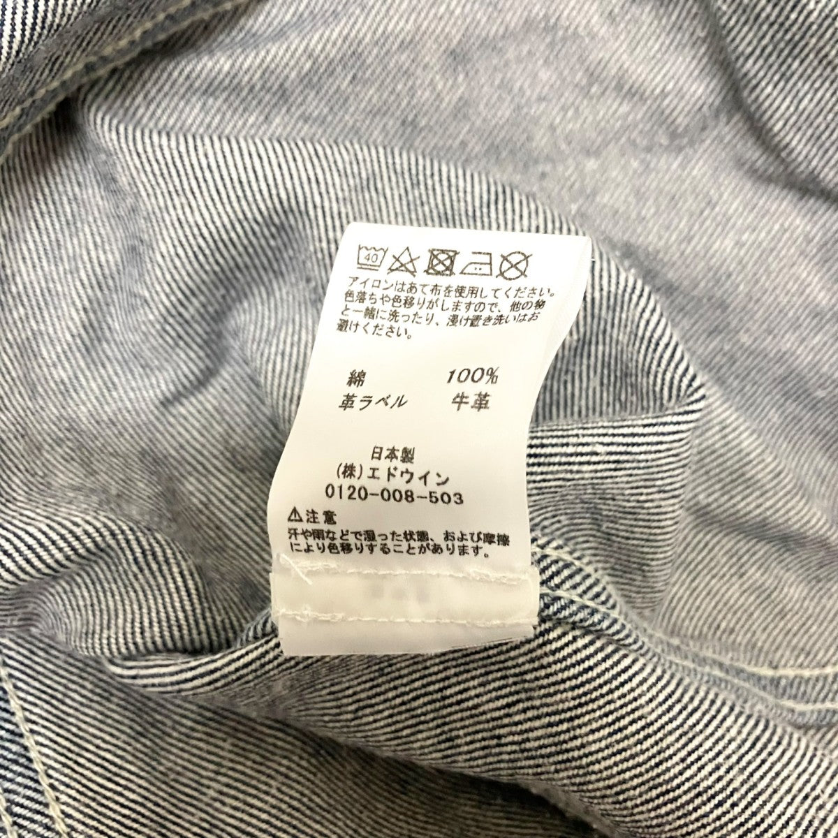 EDWIN×kudos ブリーチ加工デニムジャケットK80025 古着・中古-8枚目のアイテム画像