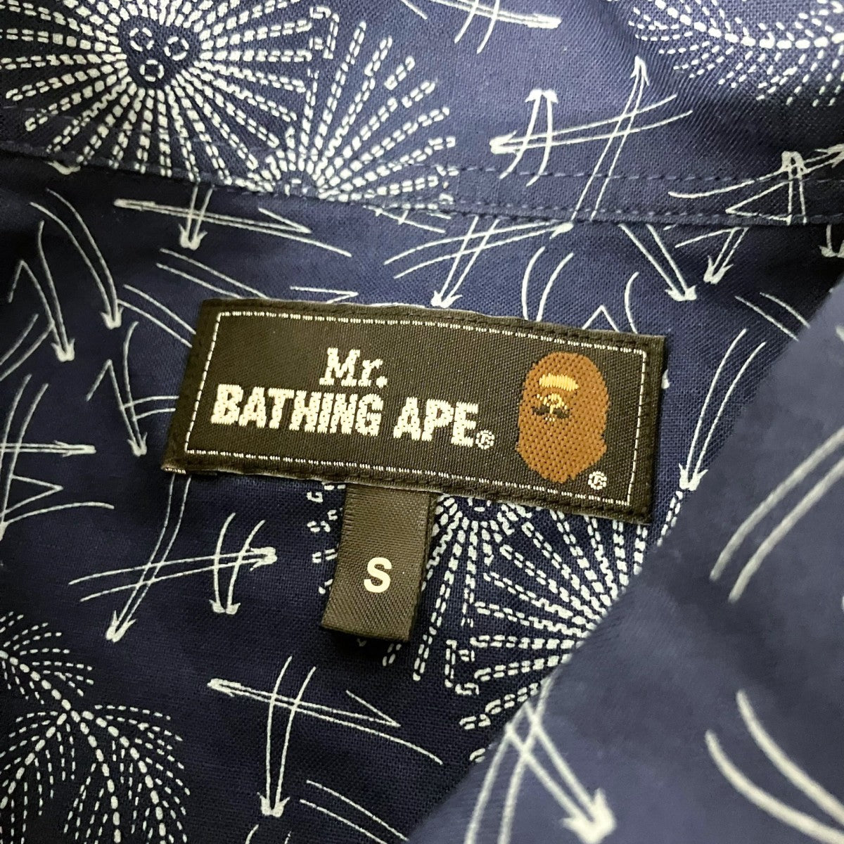 Mr．BATHING APE 総柄シャツ007SHG301007X 古着・中古-4枚目のアイテム画像