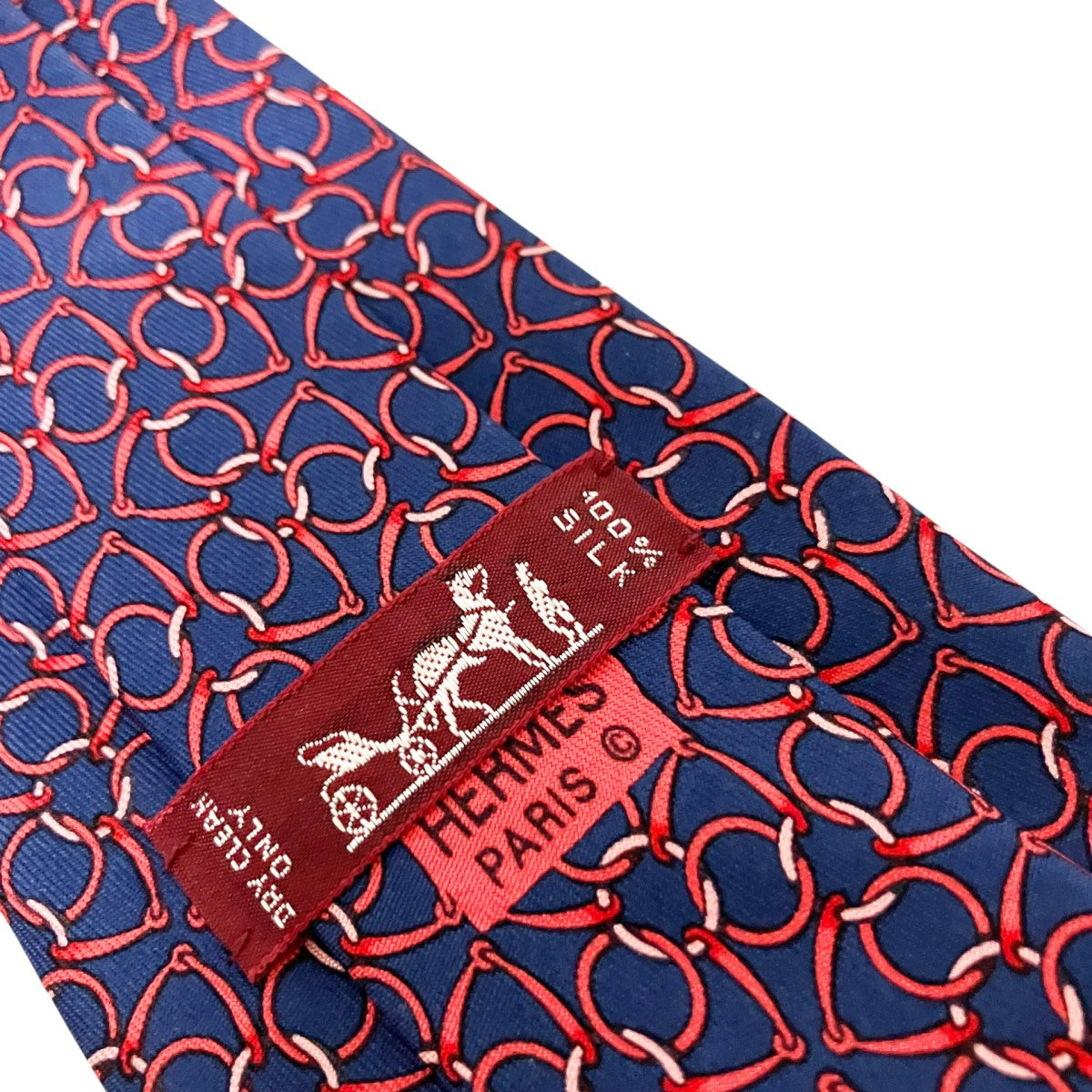 HERMES シルク総柄ネクタイ7580 SA 古着・中古-5枚目のアイテム画像