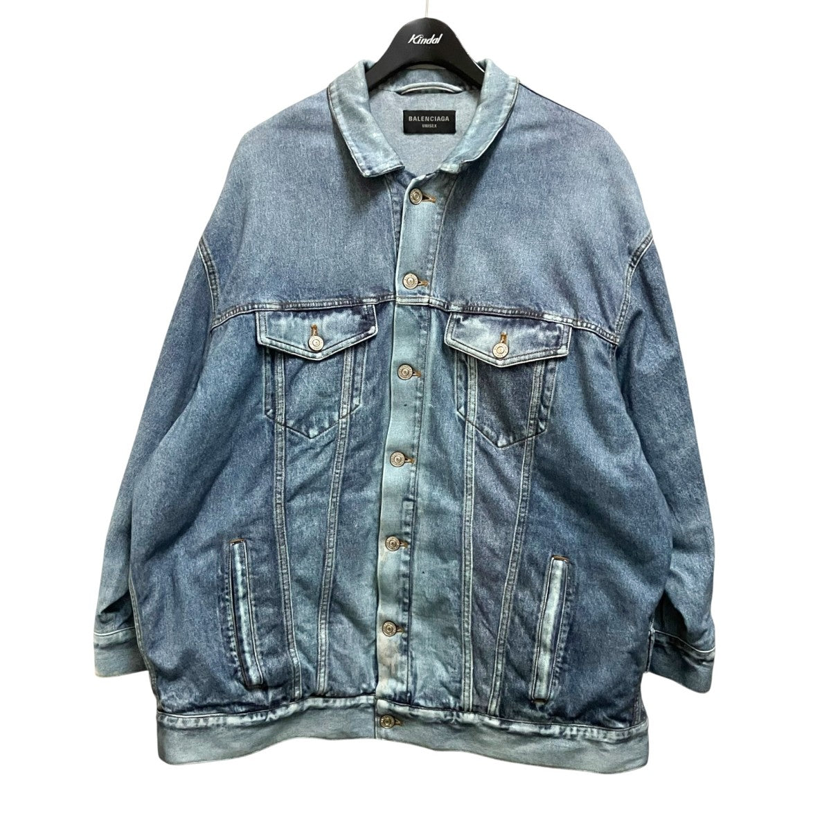 BALENCIAGA トロンプルイユ 転写プリント ジャケット714044 古着・中古-1枚目のアイテム画像