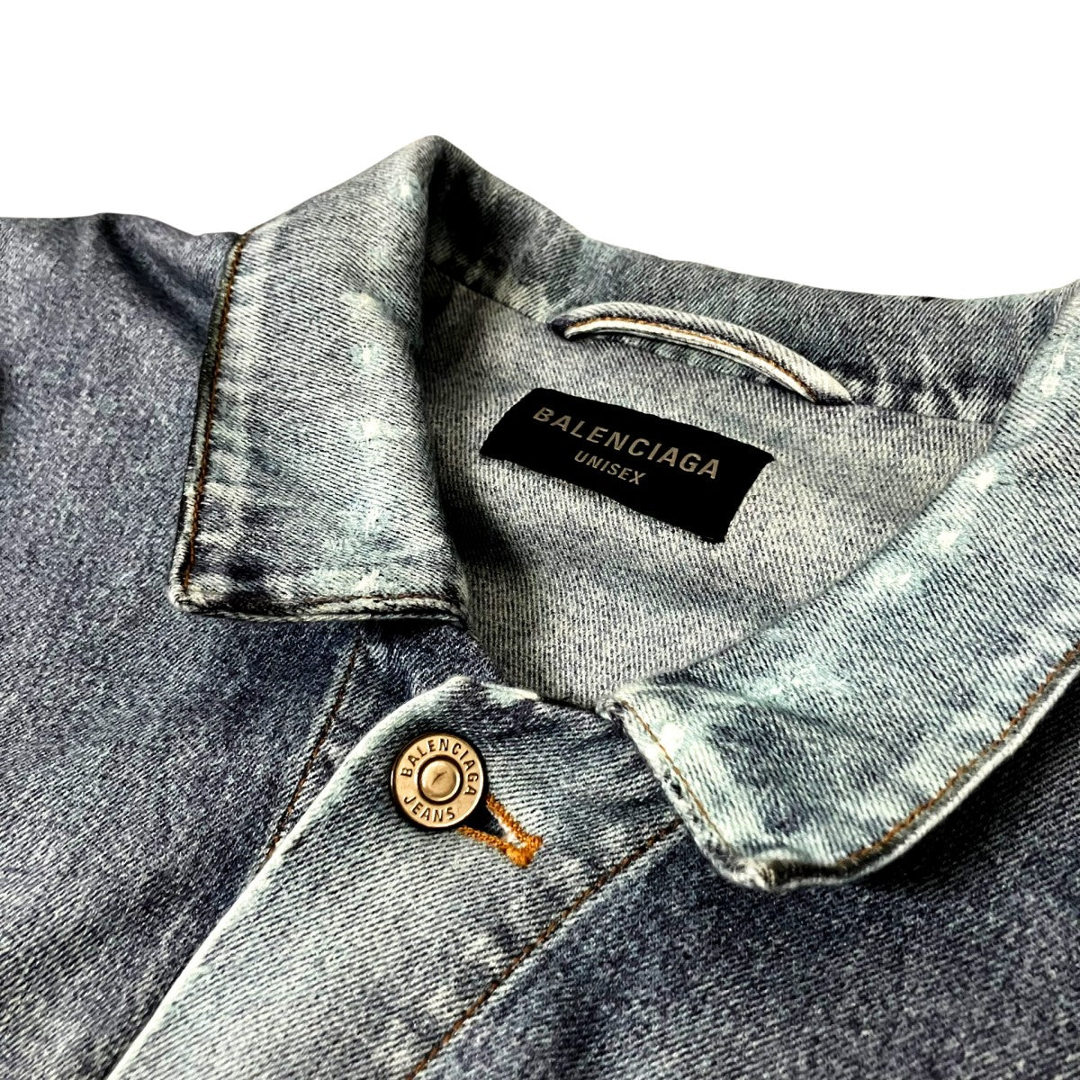BALENCIAGA トロンプルイユ 転写プリント ジャケット714044 古着・中古-3枚目のアイテム画像