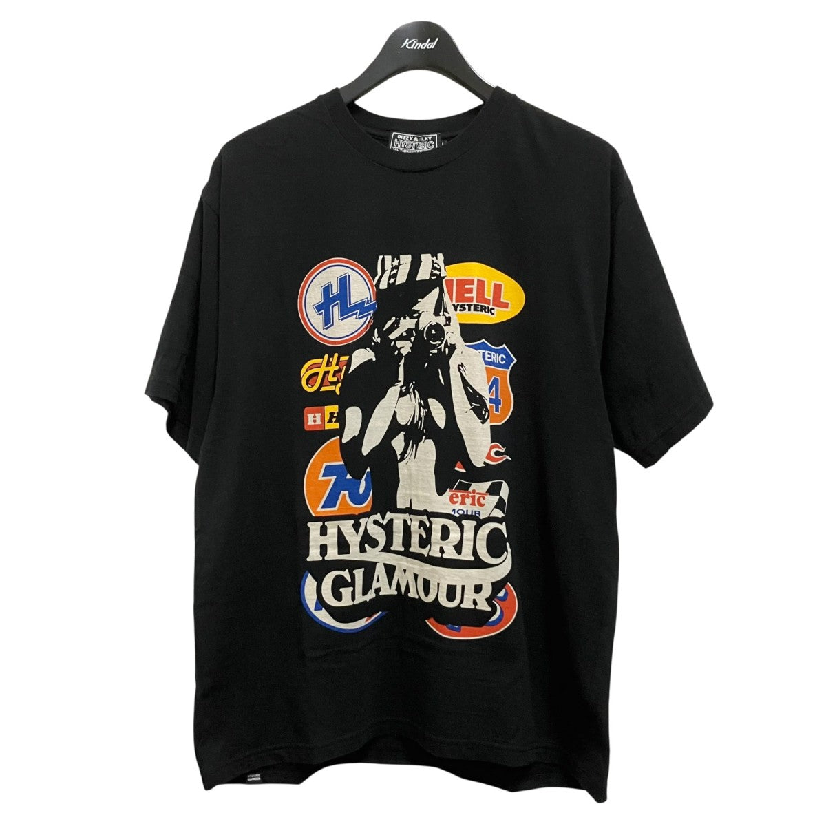 Hysteric Glamour CAR LOGO CAMERA GIRL T-SHIRTプリントTシャツ02221CT04 古着・中古-1枚目のアイテム画像