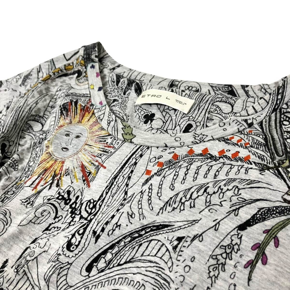 ETRO 総柄Tシャツ181 1Y020 4069 古着・中古-3枚目のアイテム画像