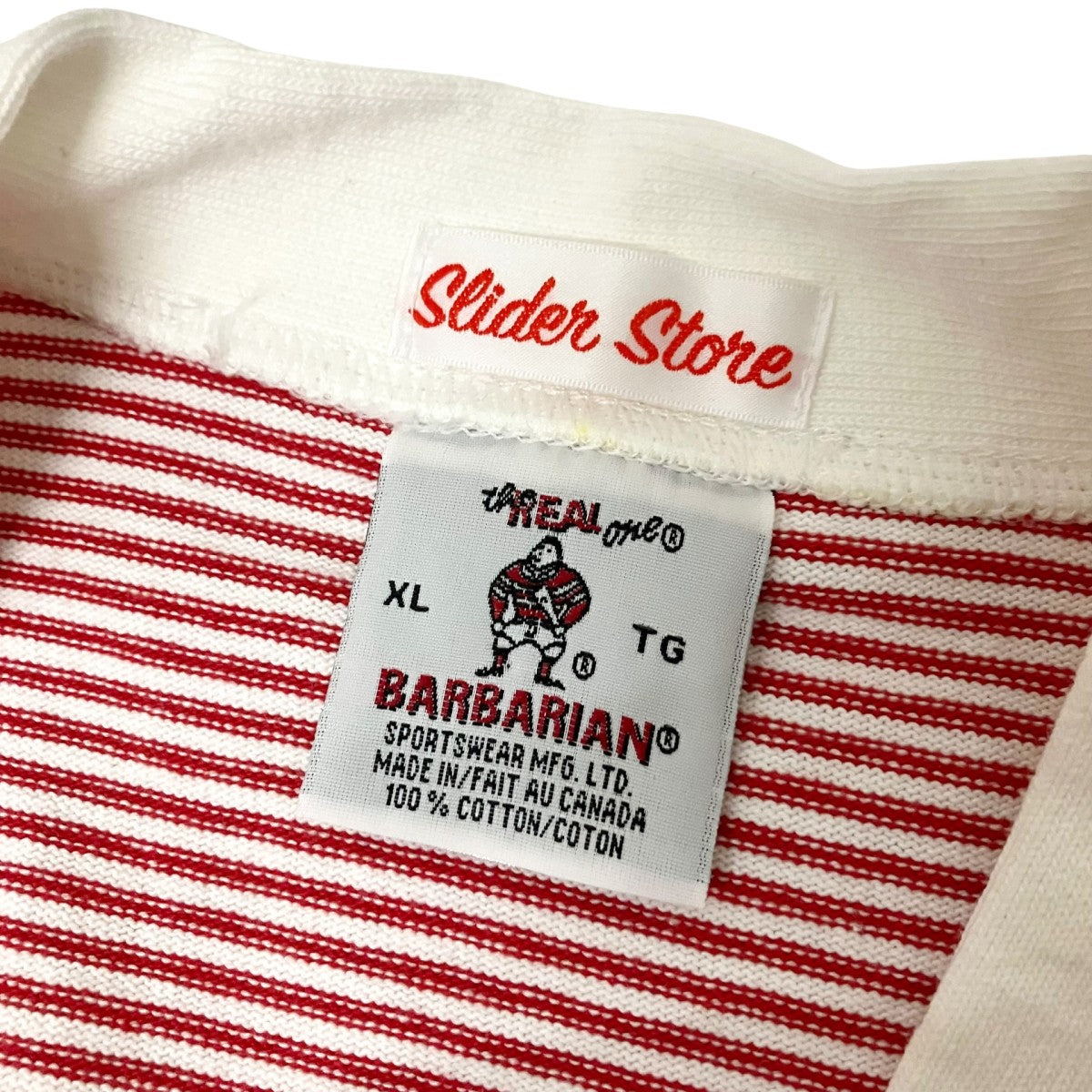 BARBARIAN ボーダーカーディガン 古着・中古-4枚目のアイテム画像