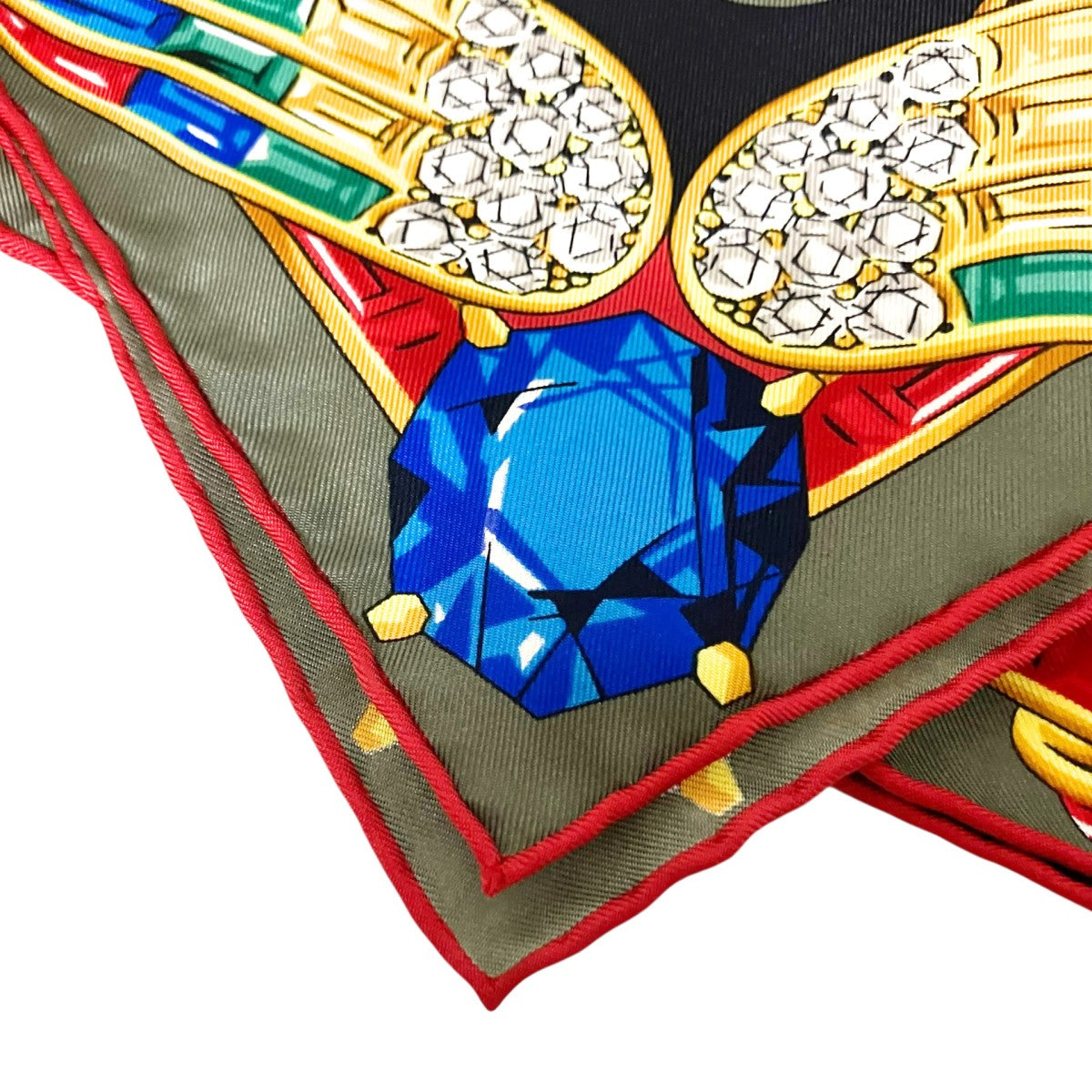 Cartier(カルティエ) マストライン総柄シルクスカーフ ブラック