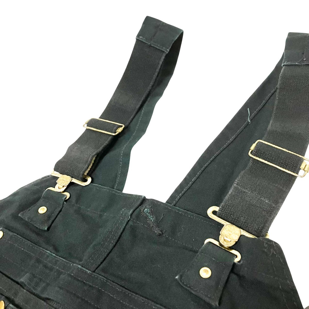 CarHartt オーバーオールR37 BLK 古着・中古-3枚目のアイテム画像