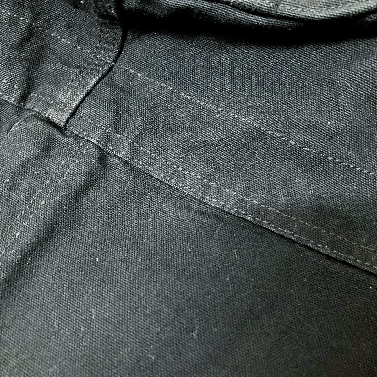 CarHartt オーバーオールR37 BLK 古着・中古-4枚目のアイテム画像