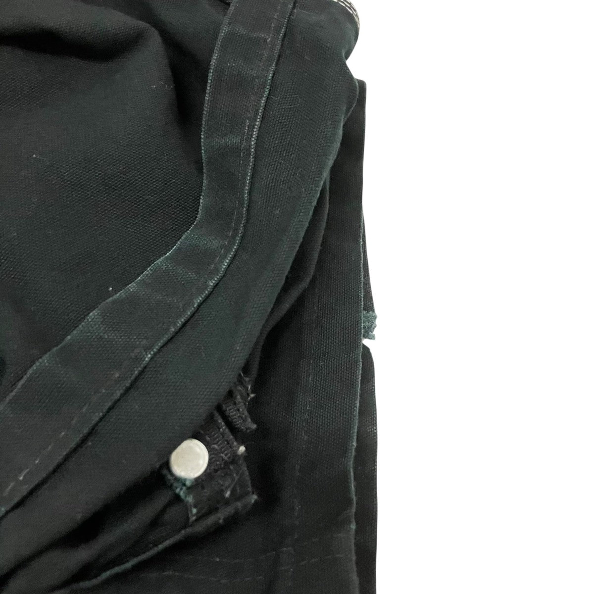 CarHartt オーバーオールR37 BLK 古着・中古-6枚目のアイテム画像