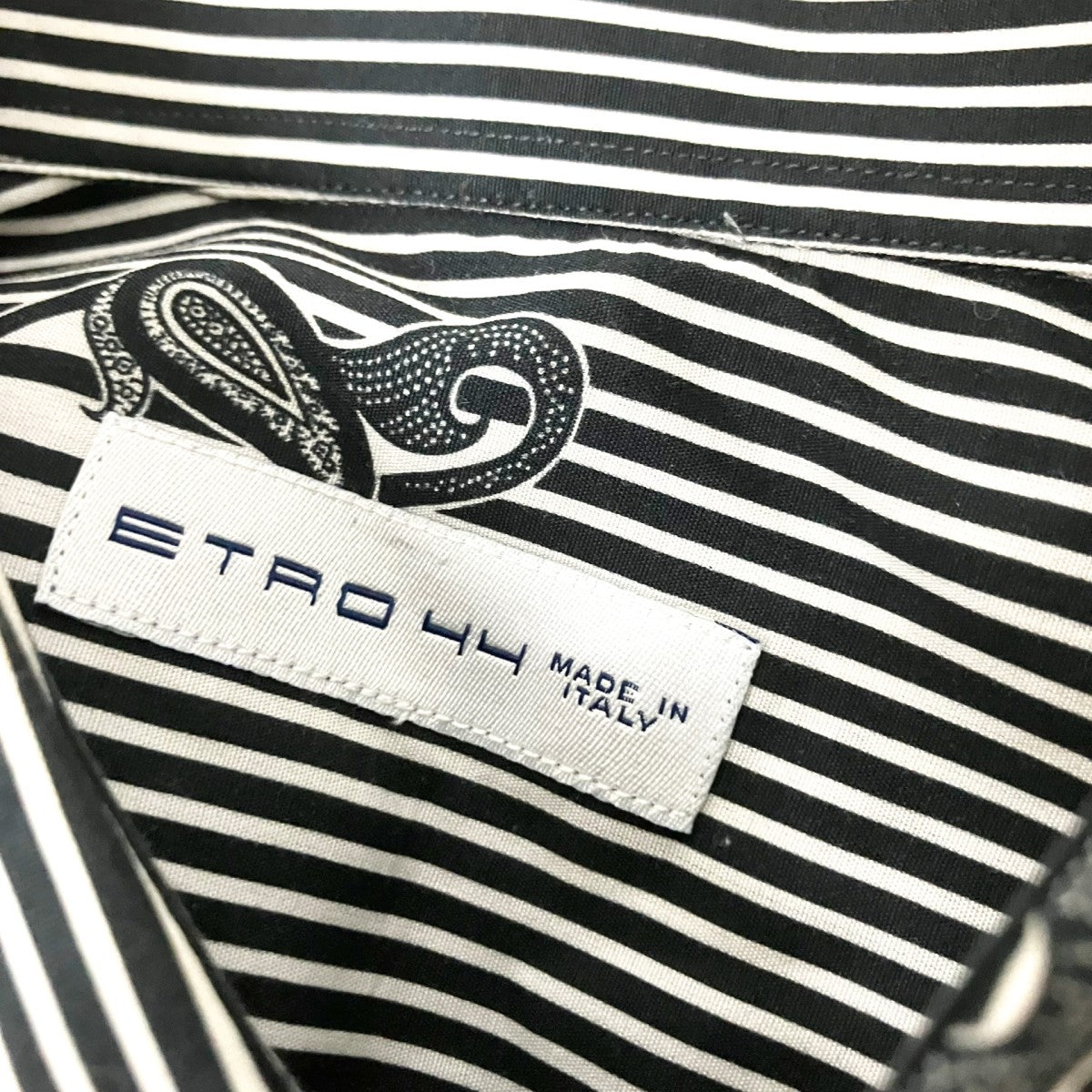 ETRO ストライプシャツ151 14570 4732 古着・中古-4枚目のアイテム画像