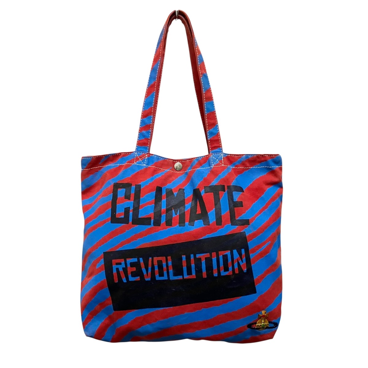 VIVIENNE WESTWOOD ANGLOMANIA KENYAキャンバストートバッグ 古着・中古-1枚目のアイテム画像