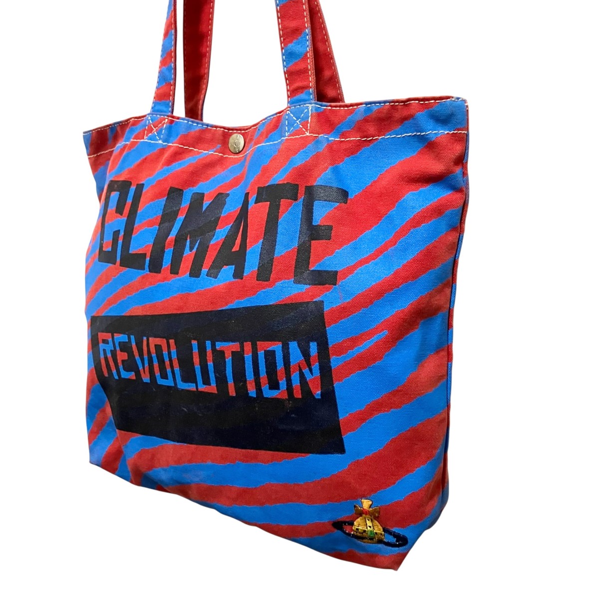 VIVIENNE WESTWOOD ANGLOMANIA KENYAキャンバストートバッグ 古着・中古-3枚目のアイテム画像