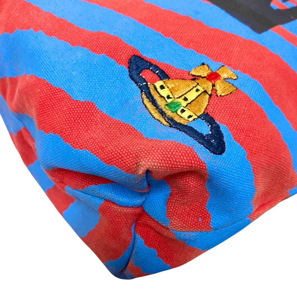 VIVIENNE WESTWOOD ANGLOMANIA KENYAキャンバストートバッグ 古着・中古-4枚目のアイテム画像