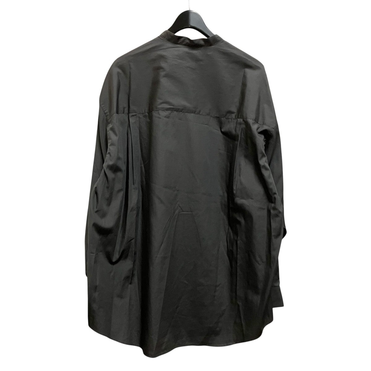Graphpaper Broad L／S Oversized Band Collar ShirtバンドカラーシャツGM253 50002B 古着・中古-2枚目のアイテム画像
