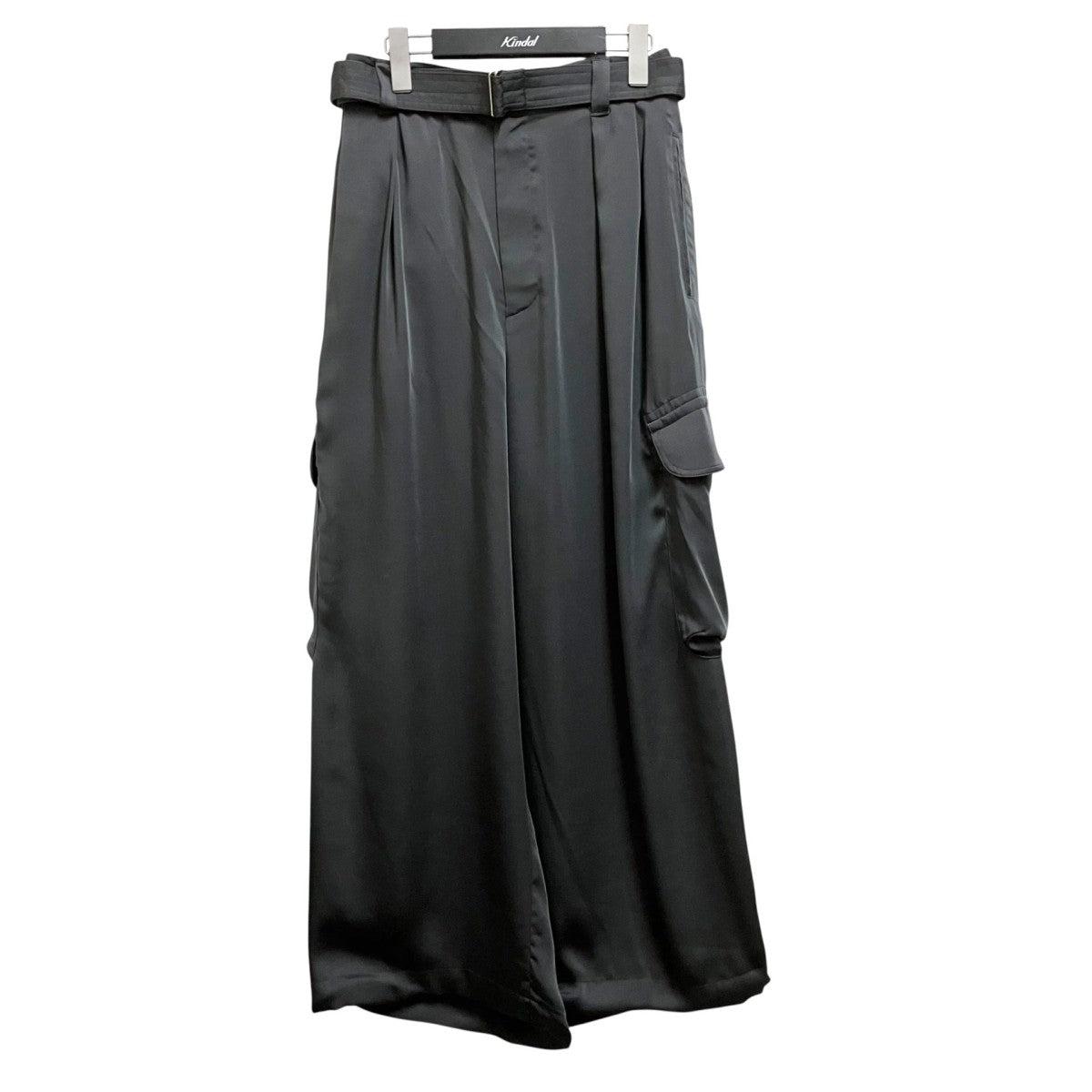 MAISON SPECIAL Stretch Satin Prime-Wide Cargo Pantsカーゴパンツ11251461201 古着・中古-1枚目のアイテム画像