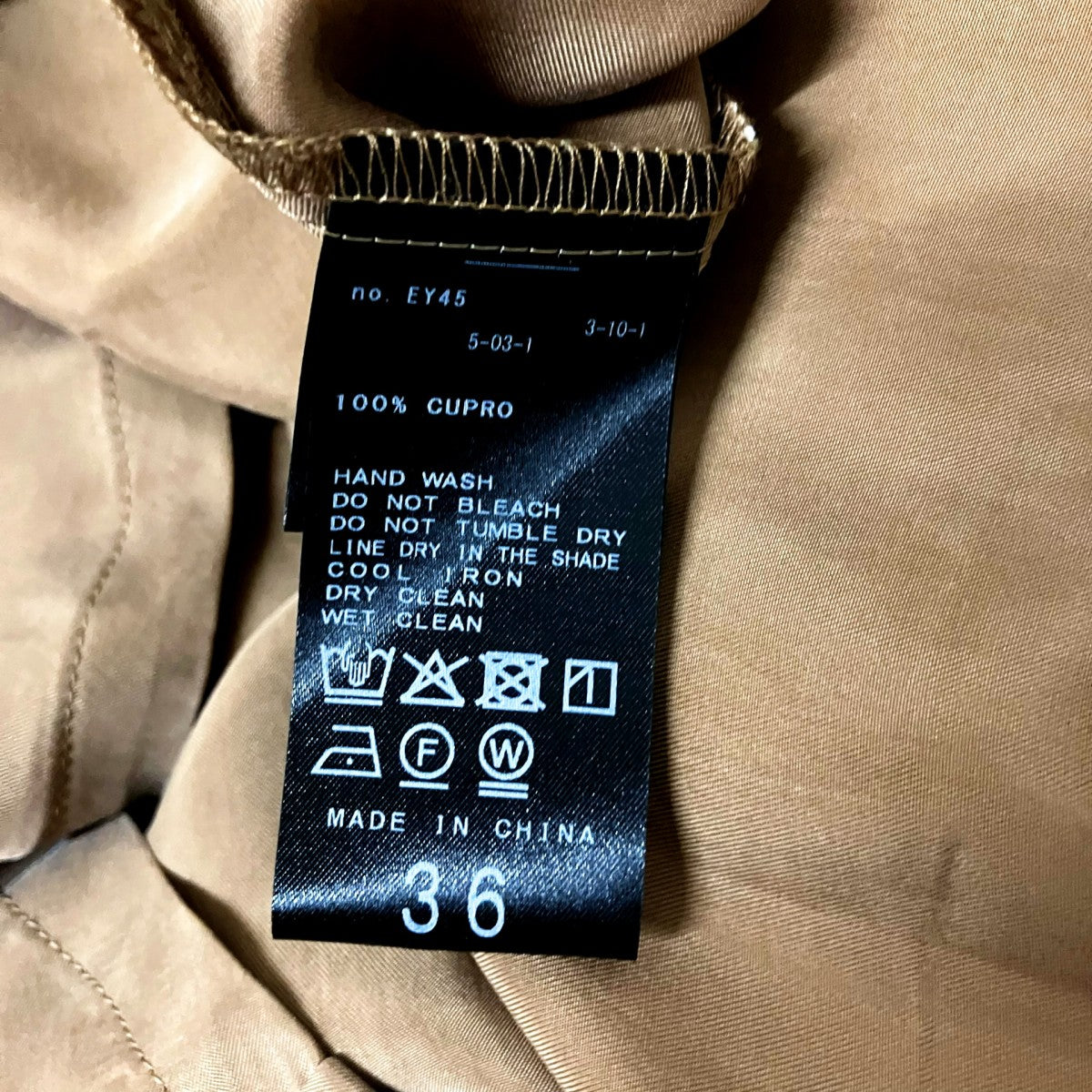 IENA キュプラサテンノットワンピース25 040 900 5030 3 0 古着・中古-5枚目のアイテム画像