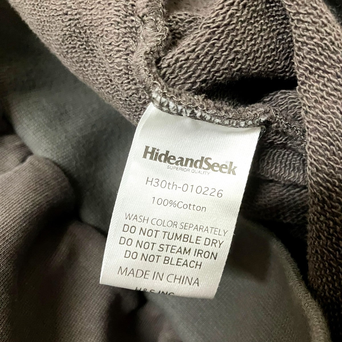 HIDE AND SEEK The H＆S Hooded Sweat ShirtプルオーバーパーカーH30th 010226 古着・中古-5枚目のアイテム画像