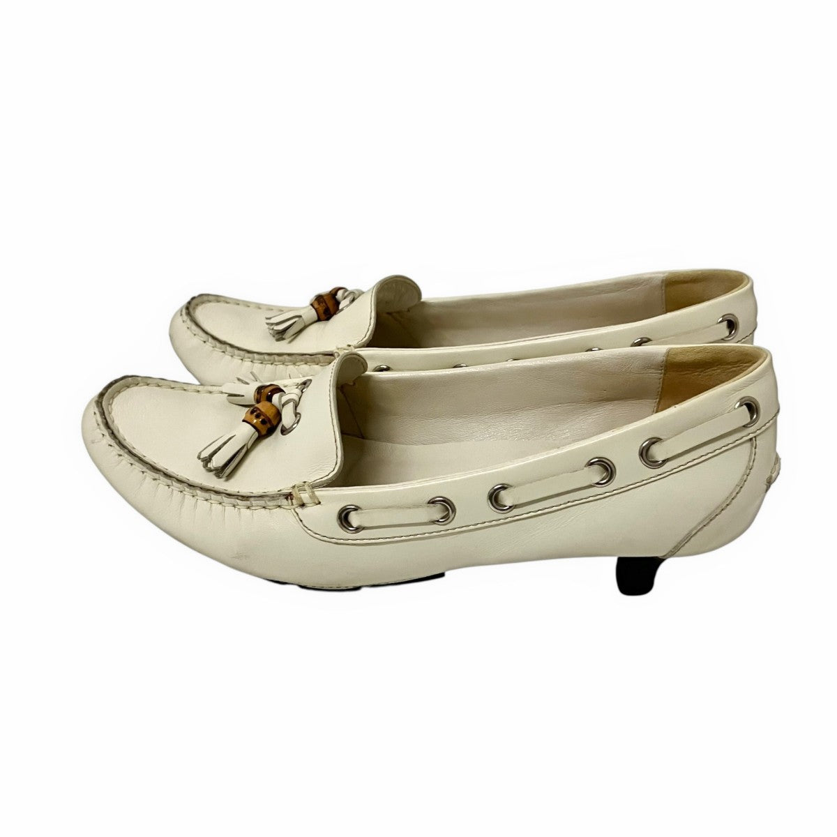 GUCCI(グッチ) タッセルローファー177054 177054 アイボリー サイズ 35