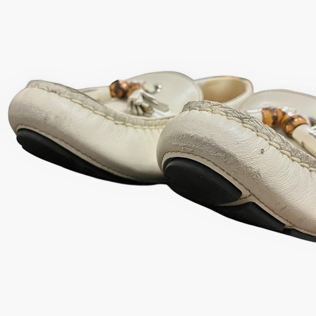 GUCCI(グッチ) タッセルローファー177054 177054 アイボリー サイズ 35