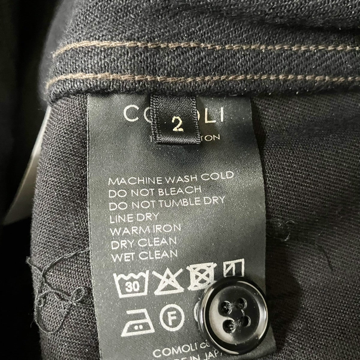 COMOLI 26SSデニムパンツD01 03001 古着・中古-5枚目のアイテム画像