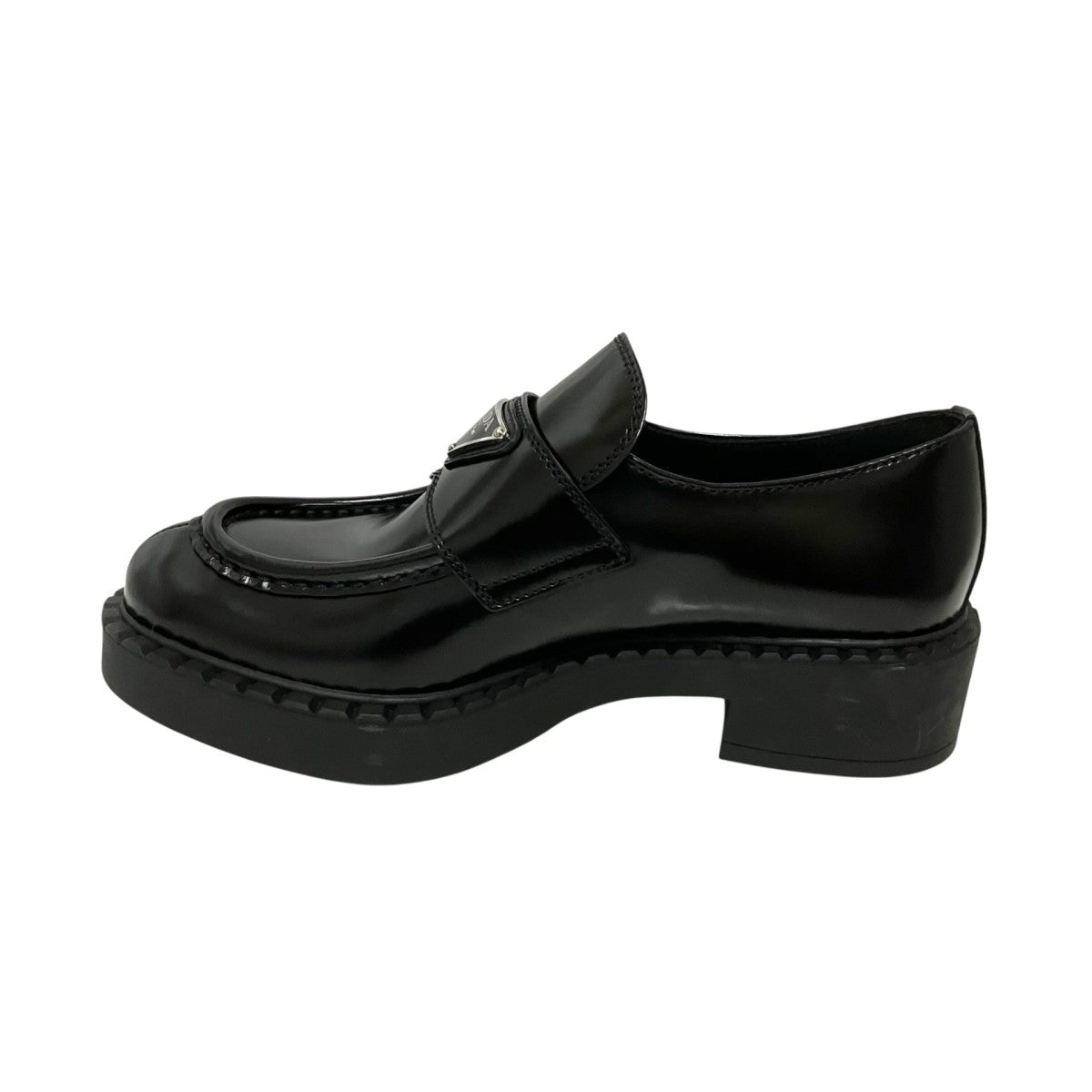PRADA トライアングルロゴローファー 古着・中古-4枚目のアイテム画像
