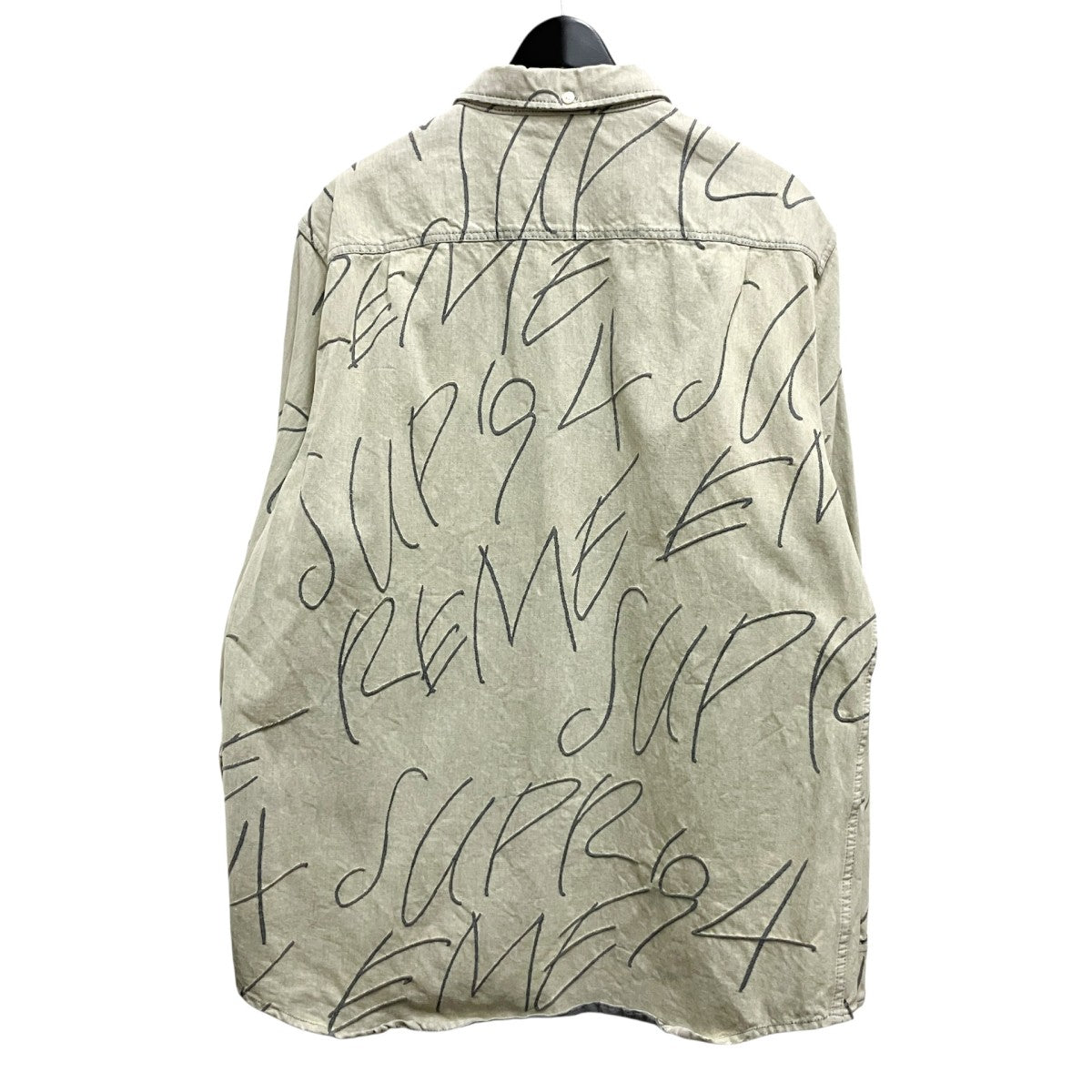 Handwriting Jacquard Denim Shirtデニムシャツ