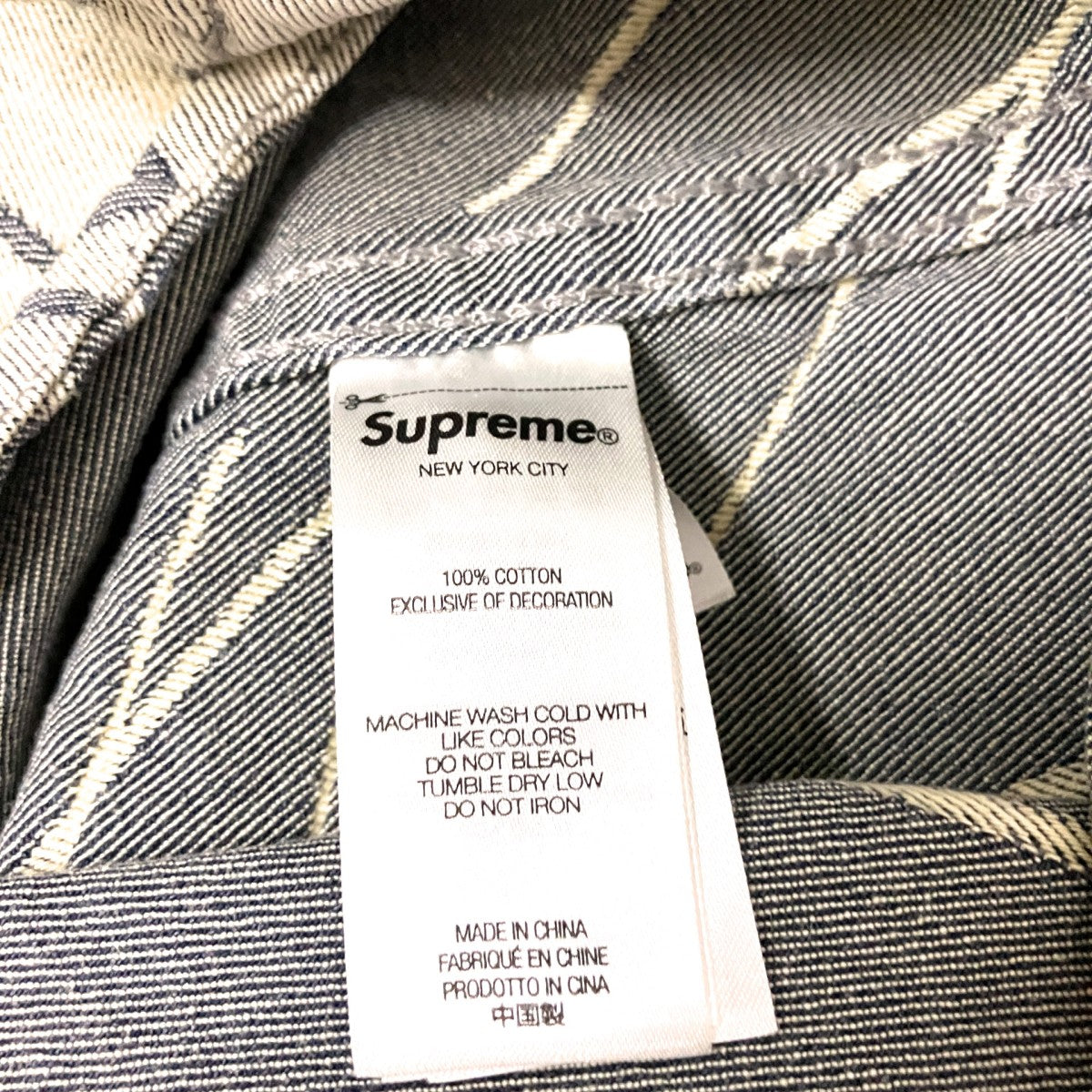 Handwriting Jacquard Denim Shirtデニムシャツ