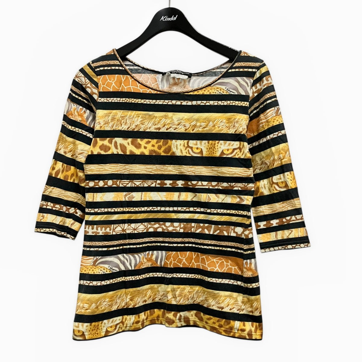 Salvatore Ferragamo 総柄カットソー 古着・中古-1枚目のアイテム画像