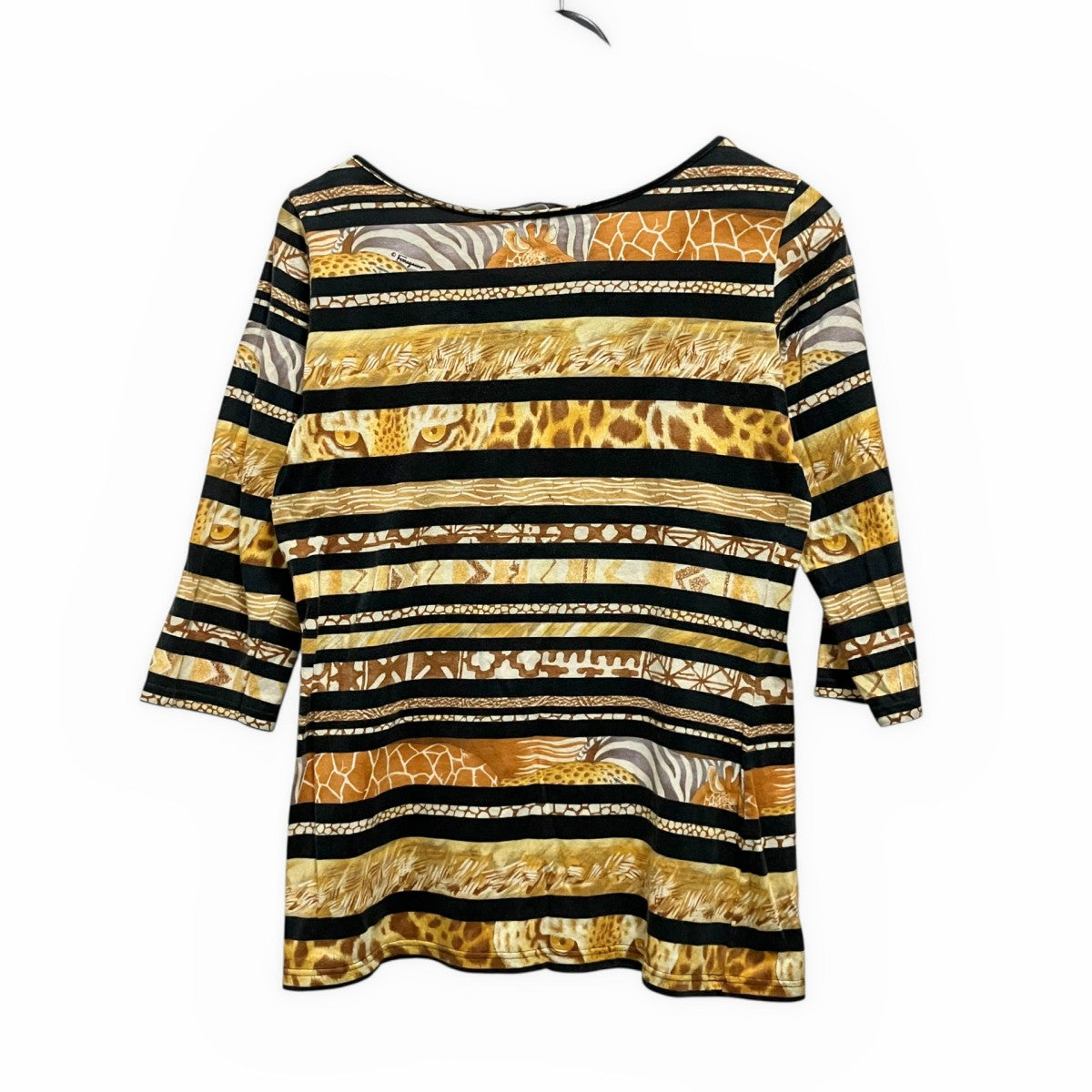 Salvatore Ferragamo 総柄カットソー 古着・中古-2枚目のアイテム画像