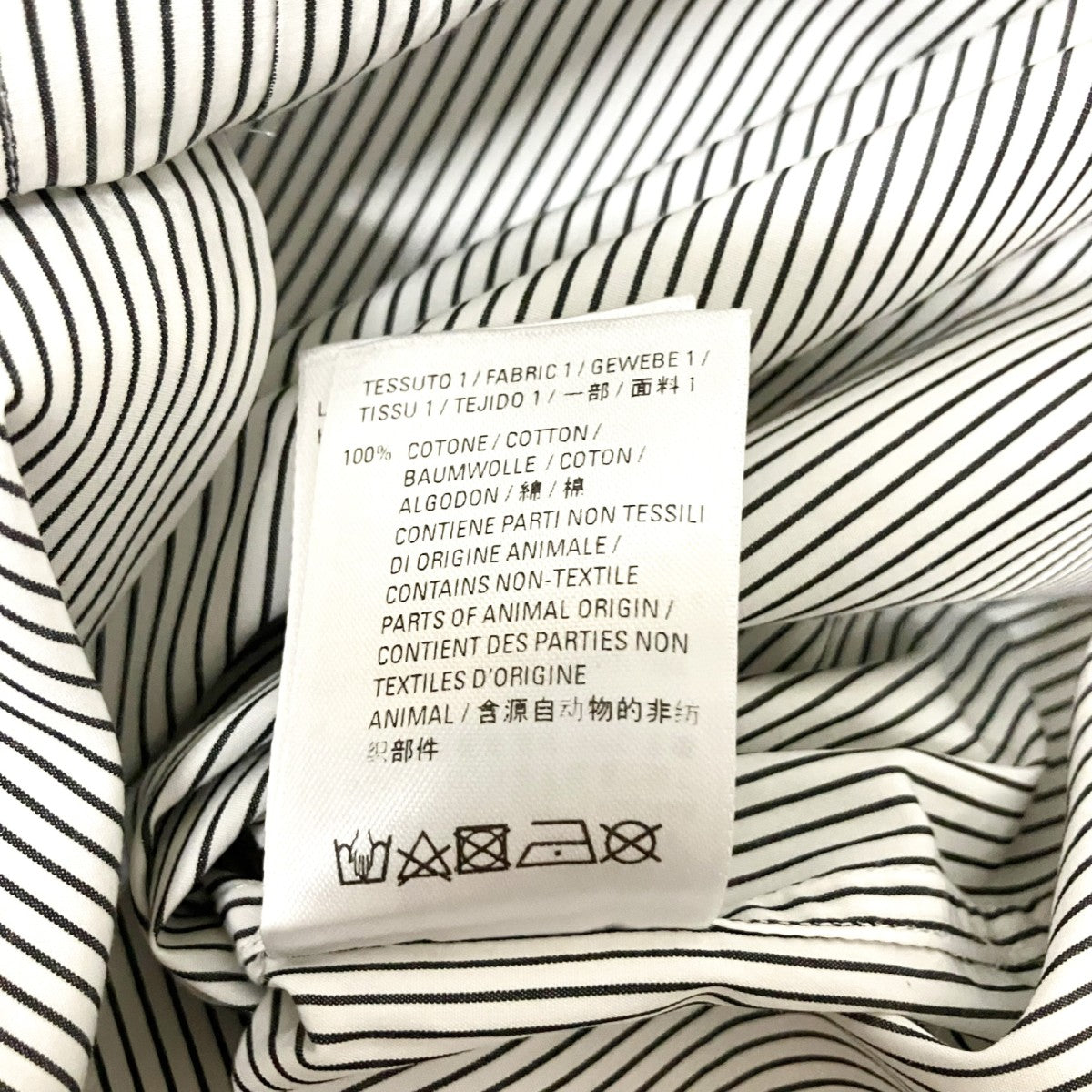 BALENCIAGA バックロゴ オーバーサイズシャツ半袖シャツ556913 TEM15 古着・中古-5枚目のアイテム画像