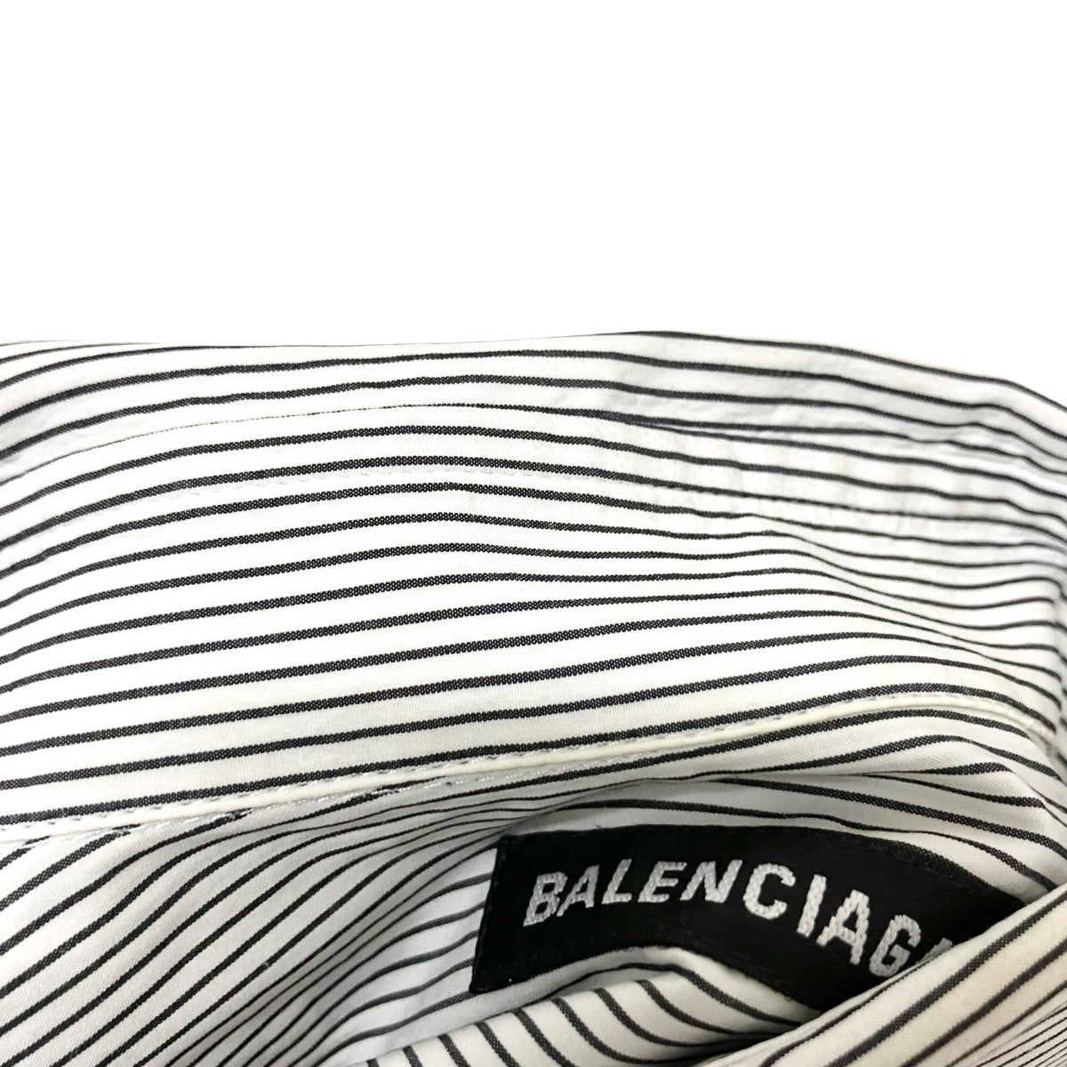 BALENCIAGA バックロゴ オーバーサイズシャツ半袖シャツ556913 TEM15 古着・中古-6枚目のアイテム画像