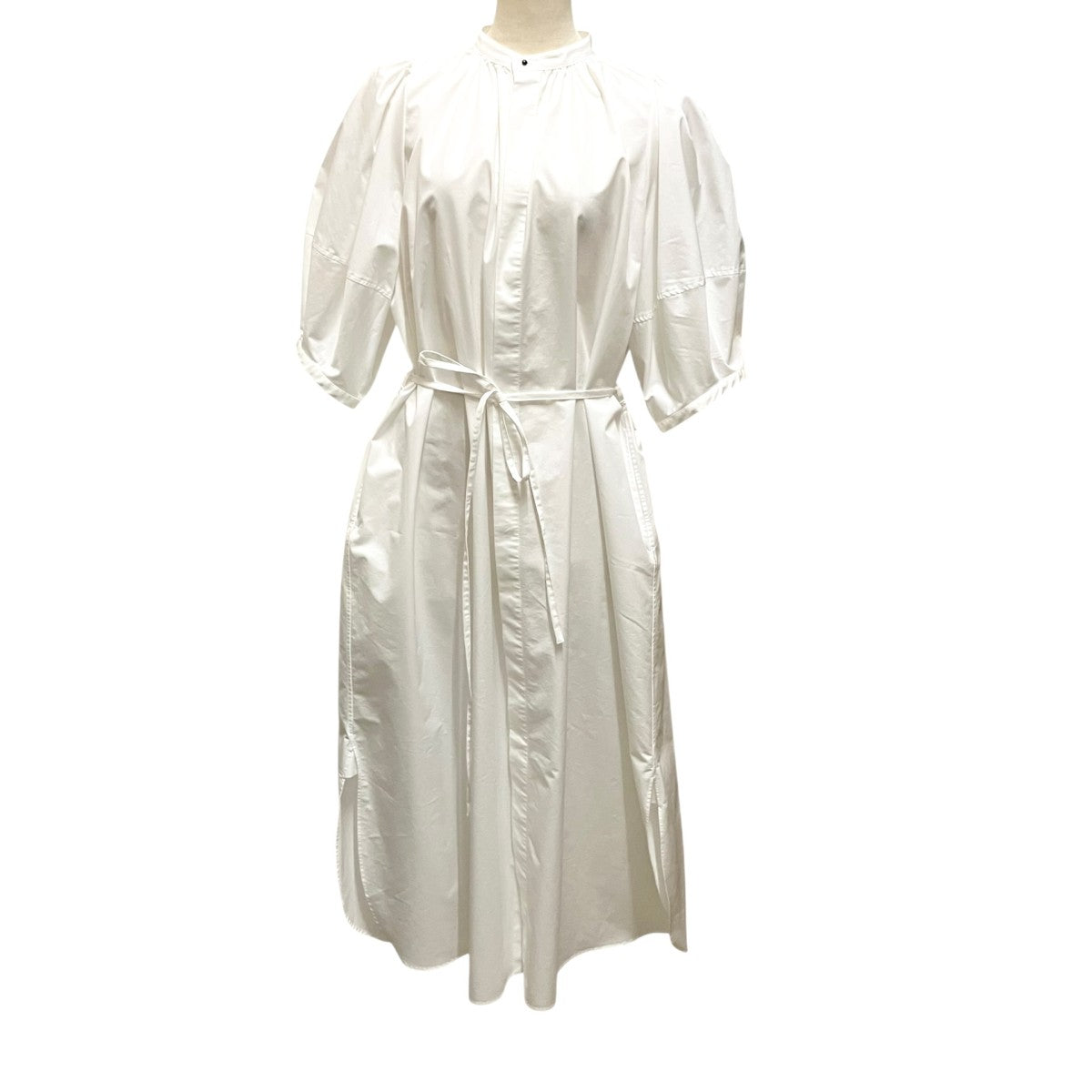 HYKE T／C BALLOON SLEEVE DRESSバルーンスリーブワンピース231 16160 古着・中古-1枚目のアイテム画像