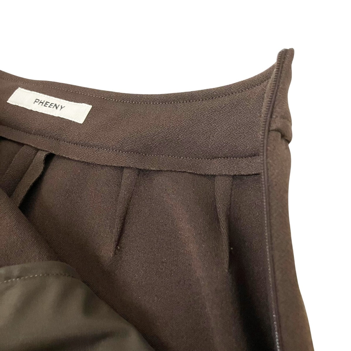 PHEENY Amunzen 2 tuck wide pantsワイドパンツPA24 PT02 古着・中古-4枚目のアイテム画像